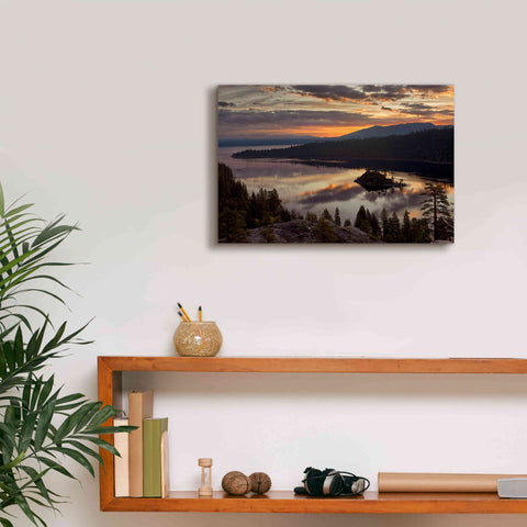 Image of 'Emerald Bay' by Mike Jones, Giclee Canvas Wall Art,18 x 12