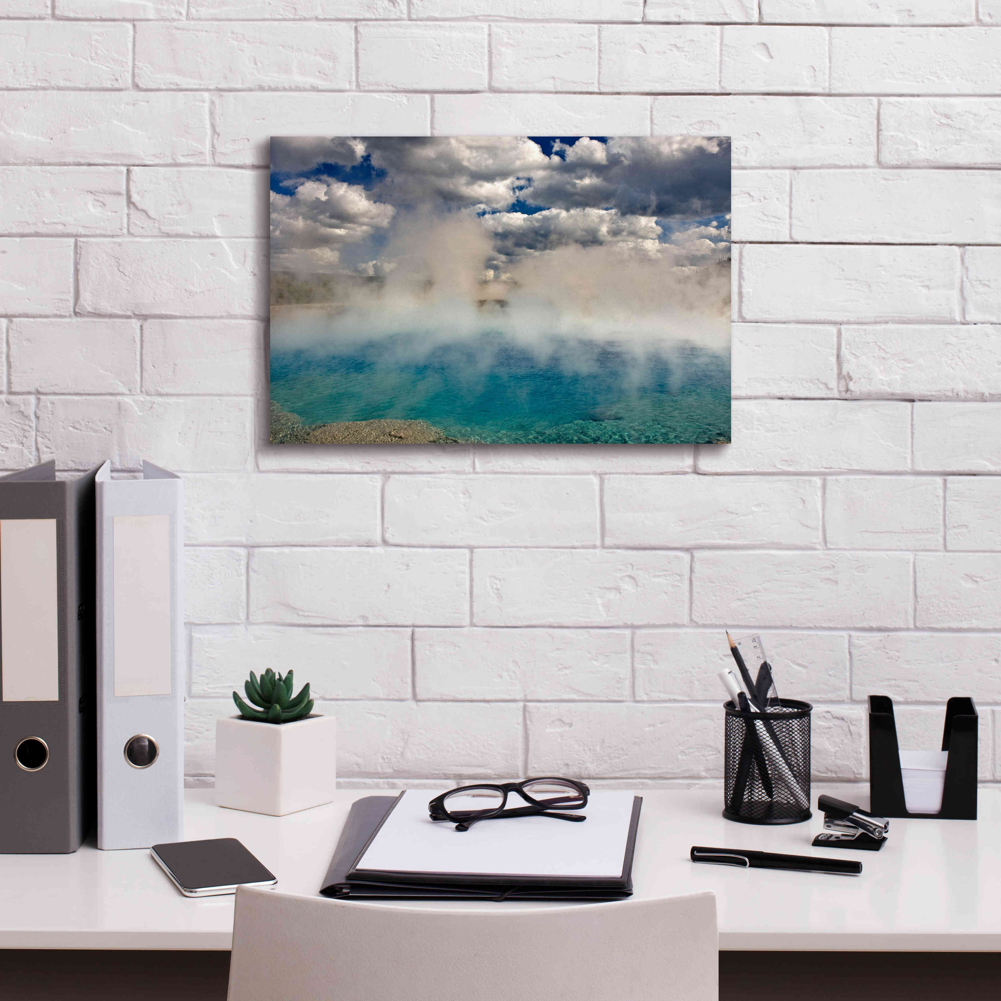 'Excelsior Geiser' by Mike Jones, Giclee Canvas Wall Art,18 x 12