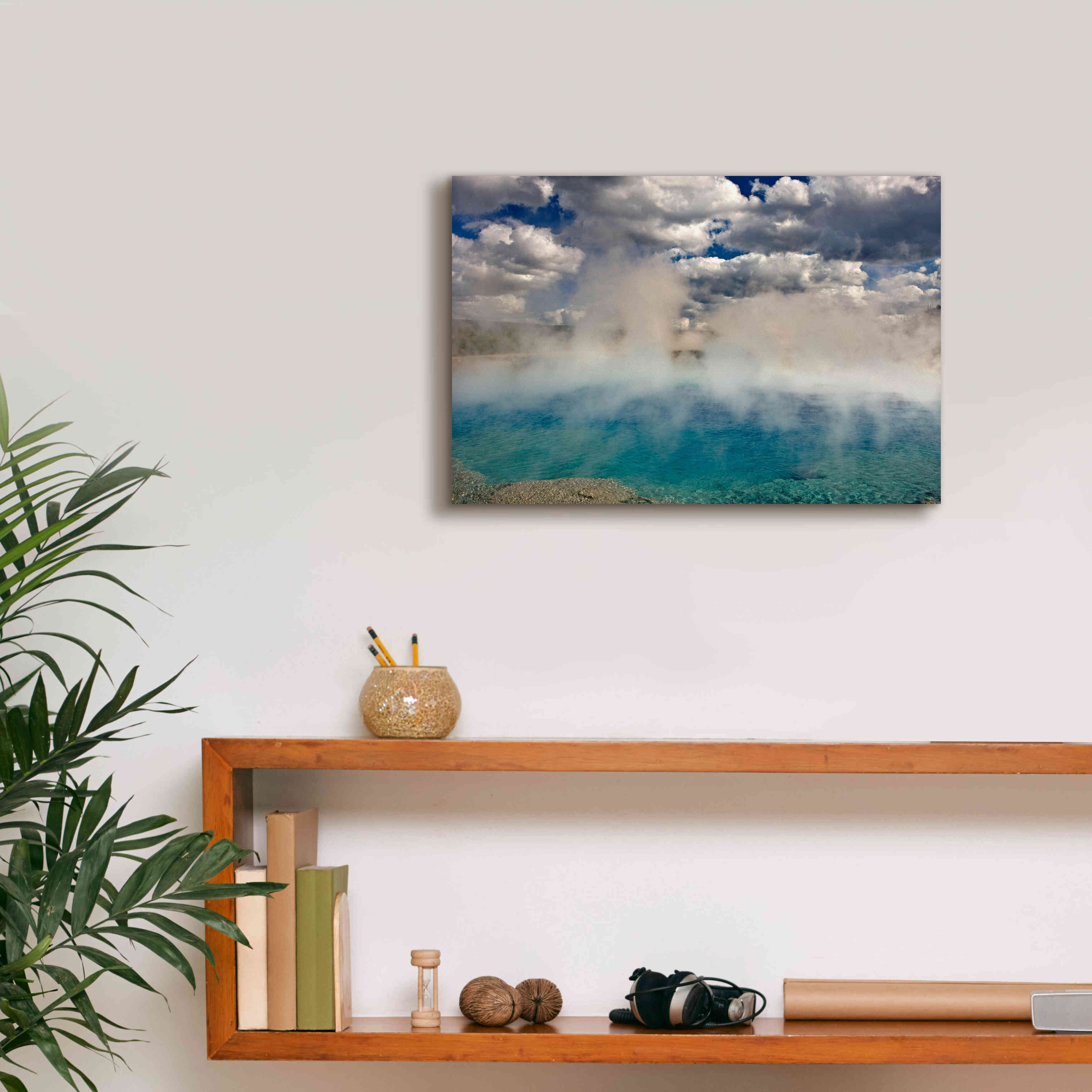 'Excelsior Geiser' by Mike Jones, Giclee Canvas Wall Art,18 x 12