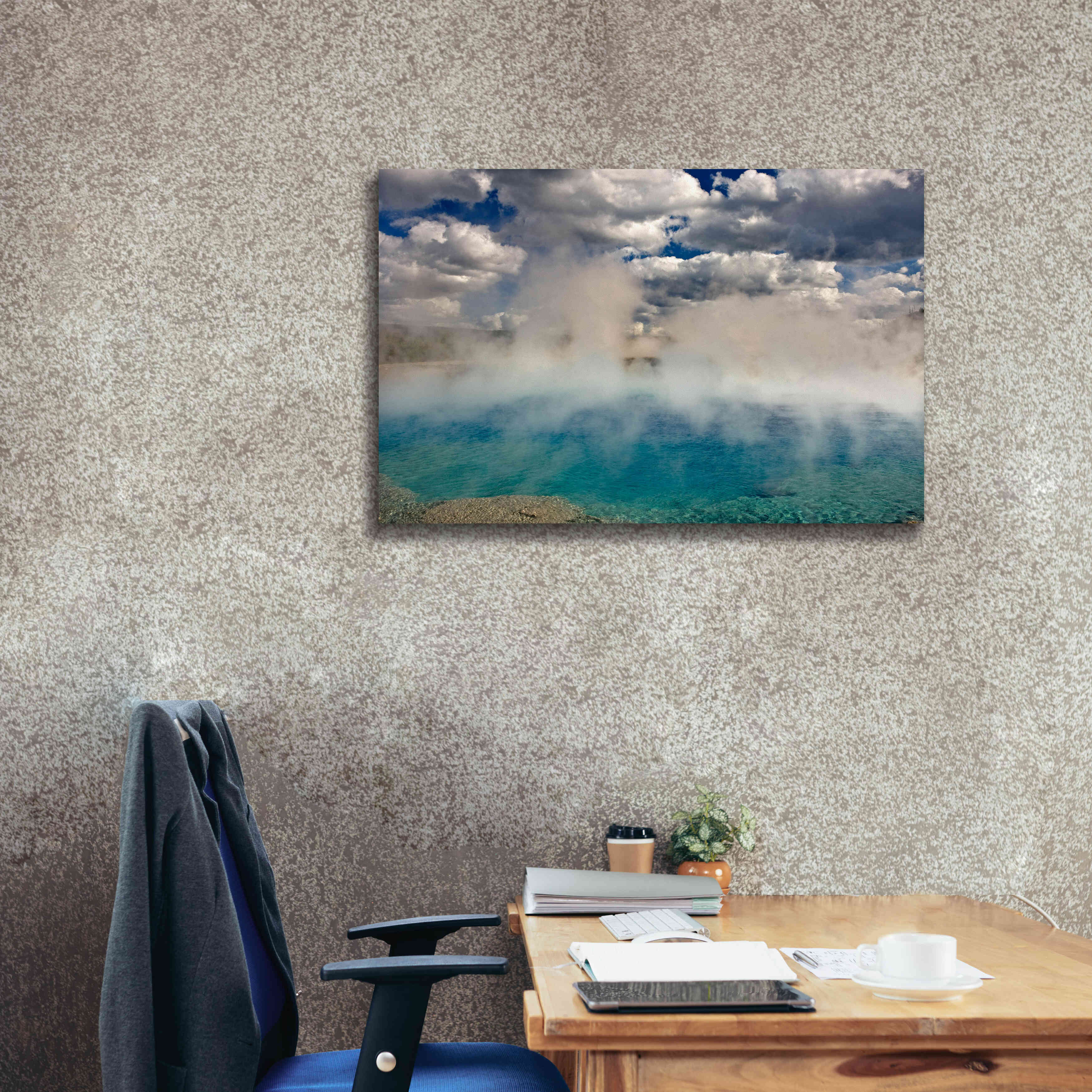 'Excelsior Geiser' by Mike Jones, Giclee Canvas Wall Art,40 x 26