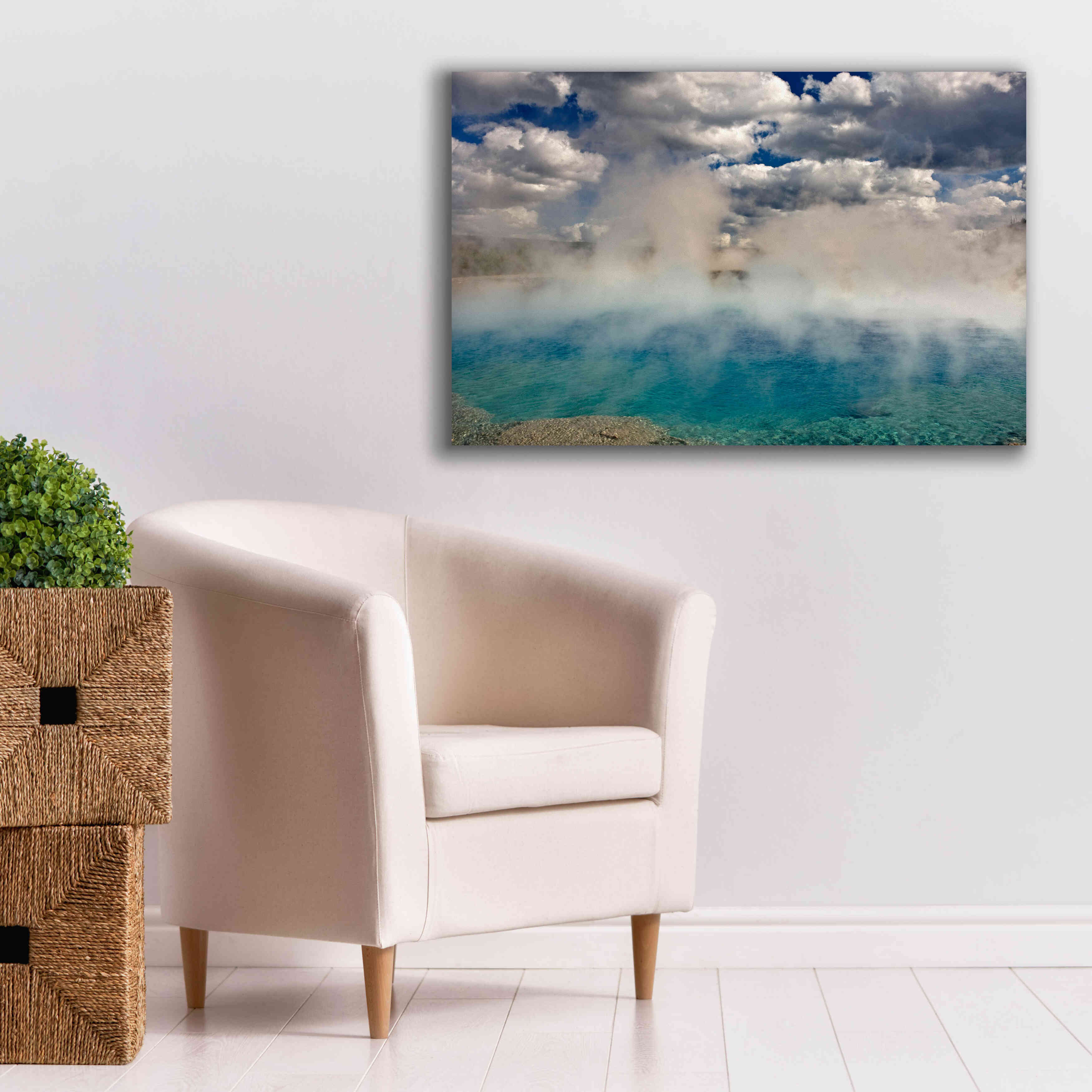 'Excelsior Geiser' by Mike Jones, Giclee Canvas Wall Art,40 x 26