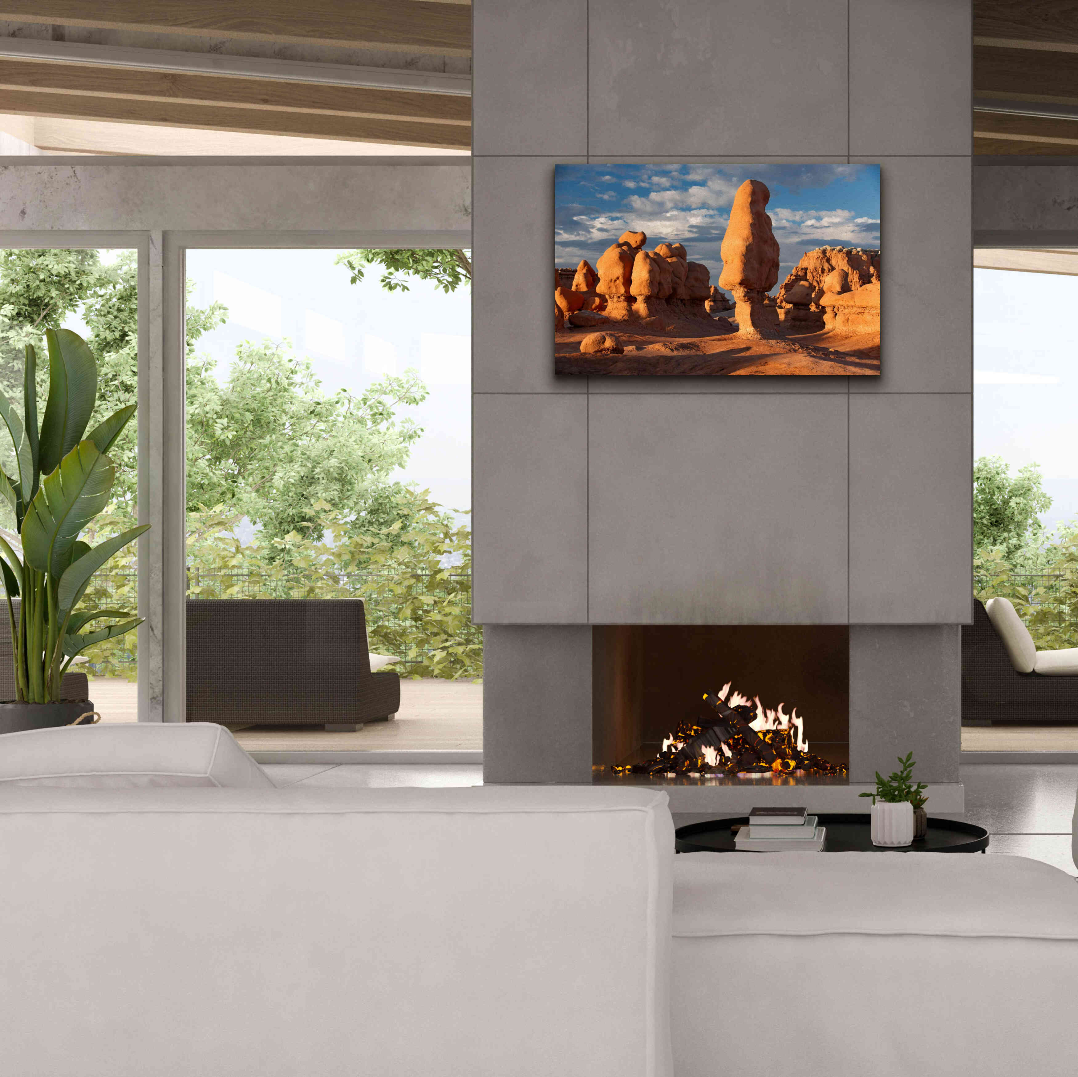 'Goblin Valley Tall Hoodoo' by Mike Jones, Giclee Canvas Wall Art,40 x 26