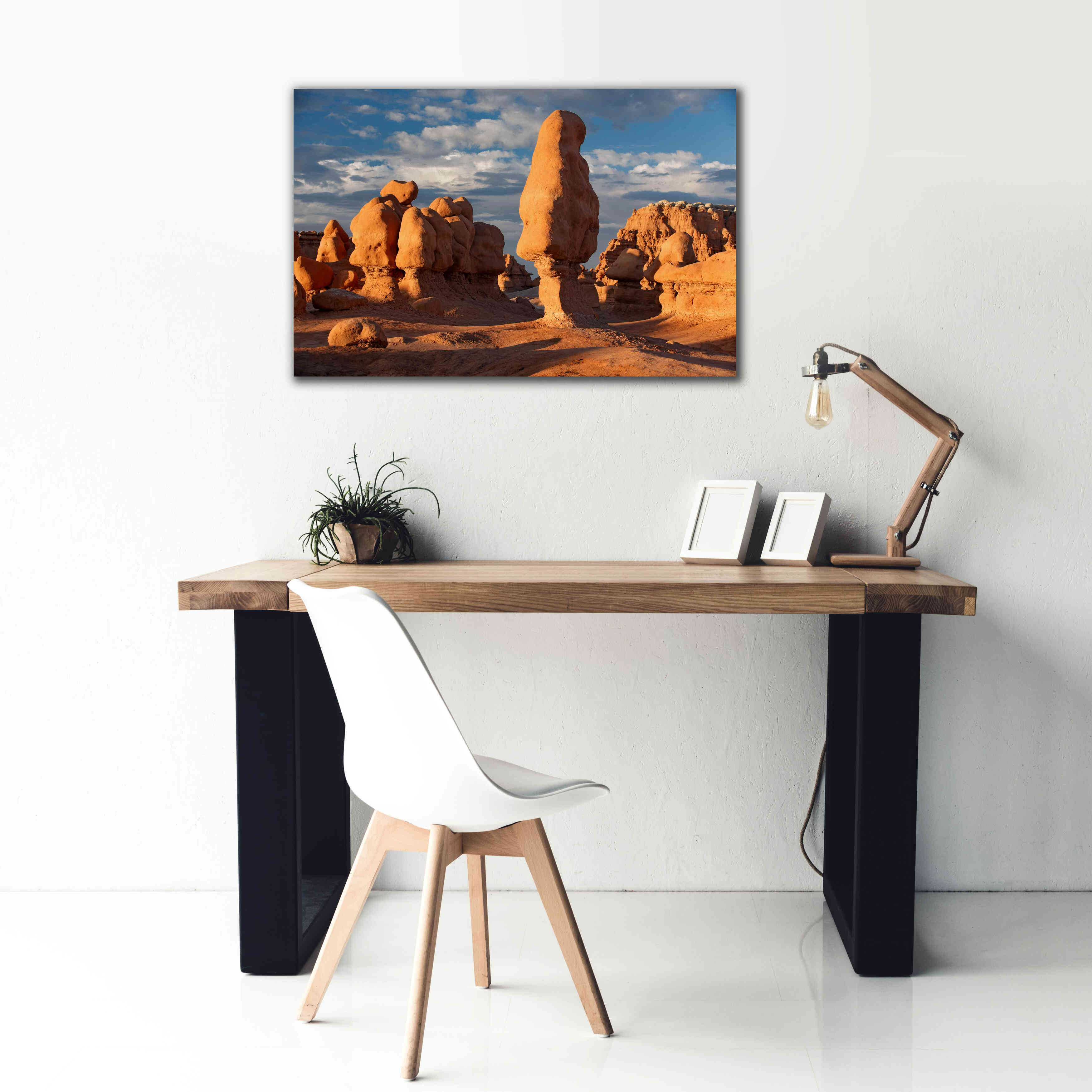 'Goblin Valley Tall Hoodoo' by Mike Jones, Giclee Canvas Wall Art,40 x 26