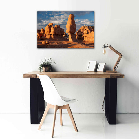 Image of 'Goblin Valley Tall Hoodoo' by Mike Jones, Giclee Canvas Wall Art,40 x 26