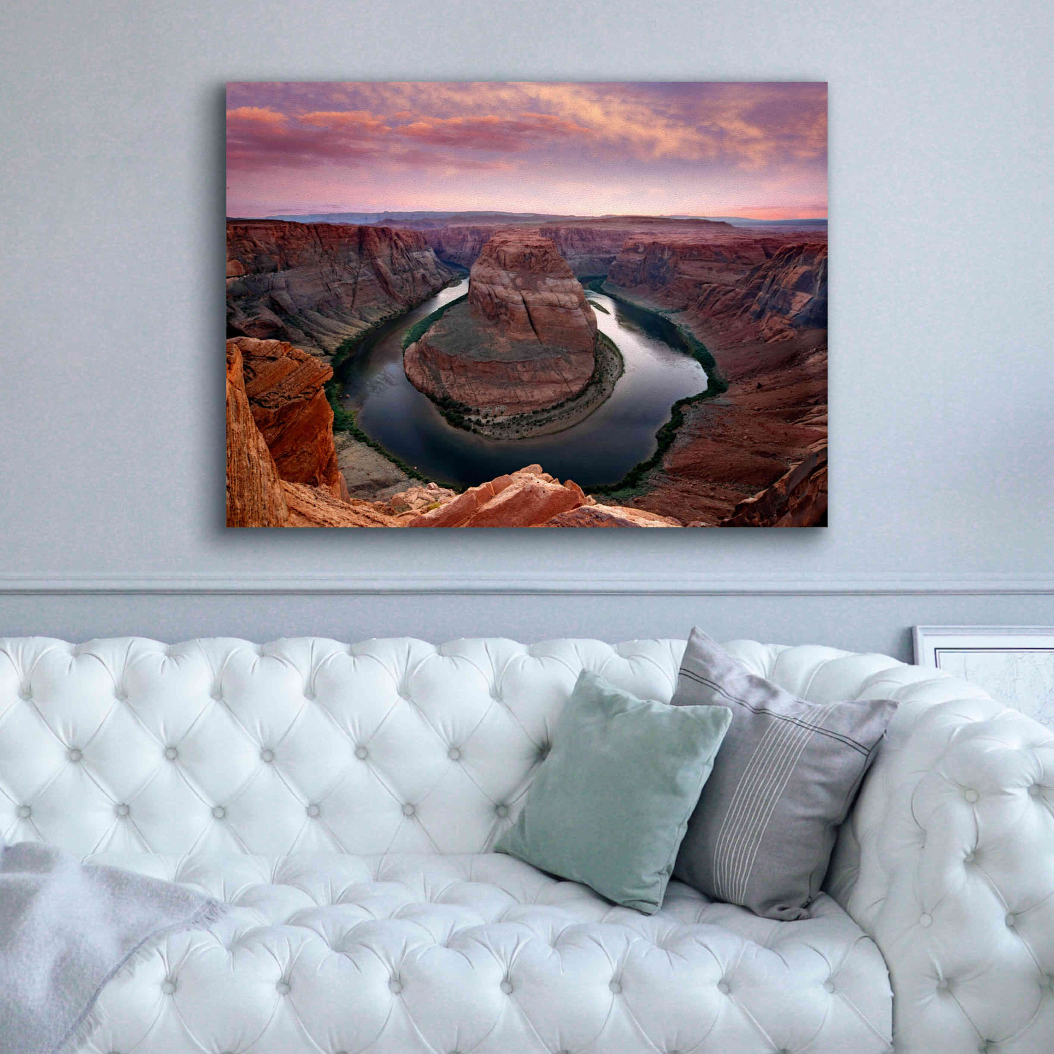 'Horseshoe Bend Dusk' by Mike Jones, Giclee Canvas Wall Art,54 x 40