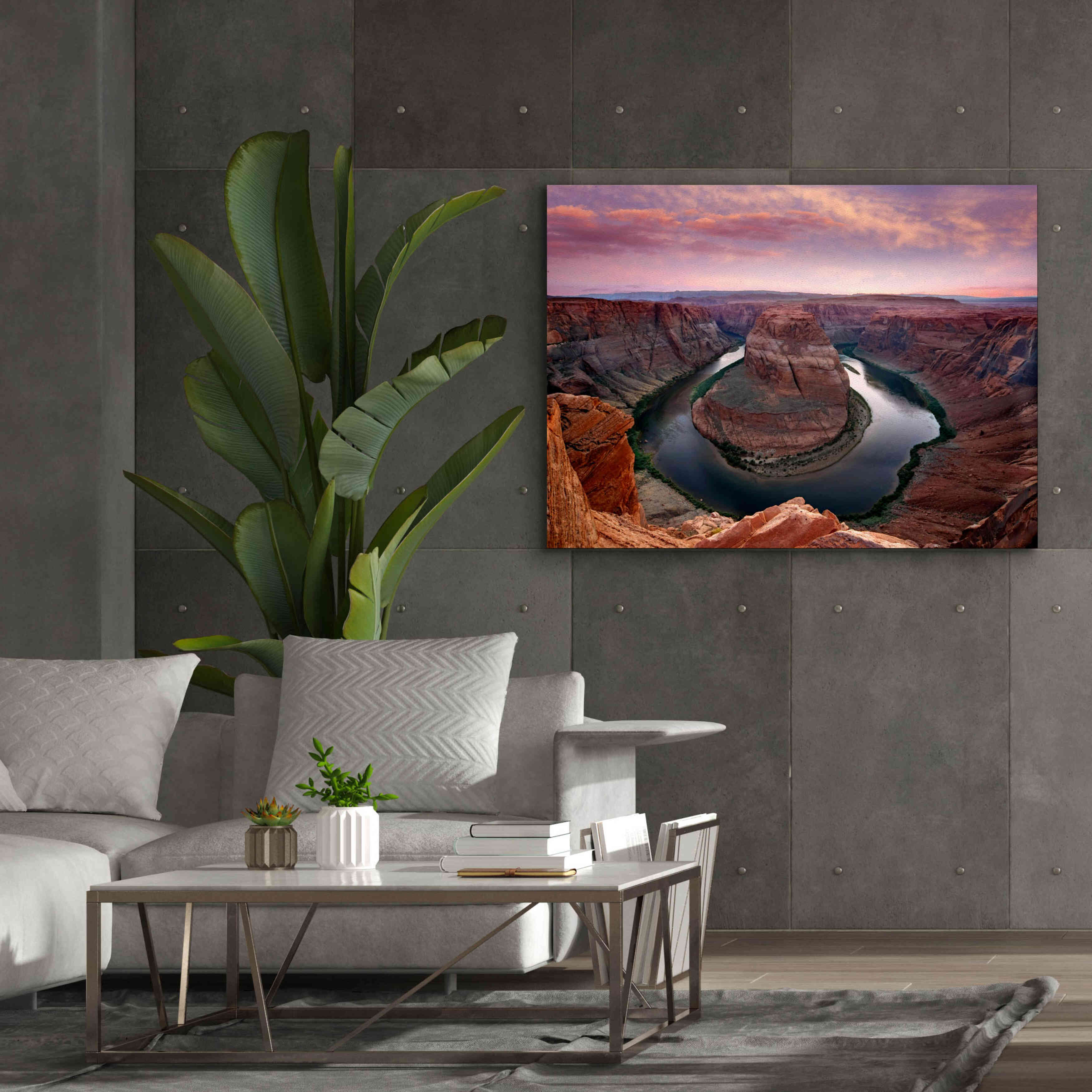 'Horseshoe Bend Dusk' by Mike Jones, Giclee Canvas Wall Art,54 x 40