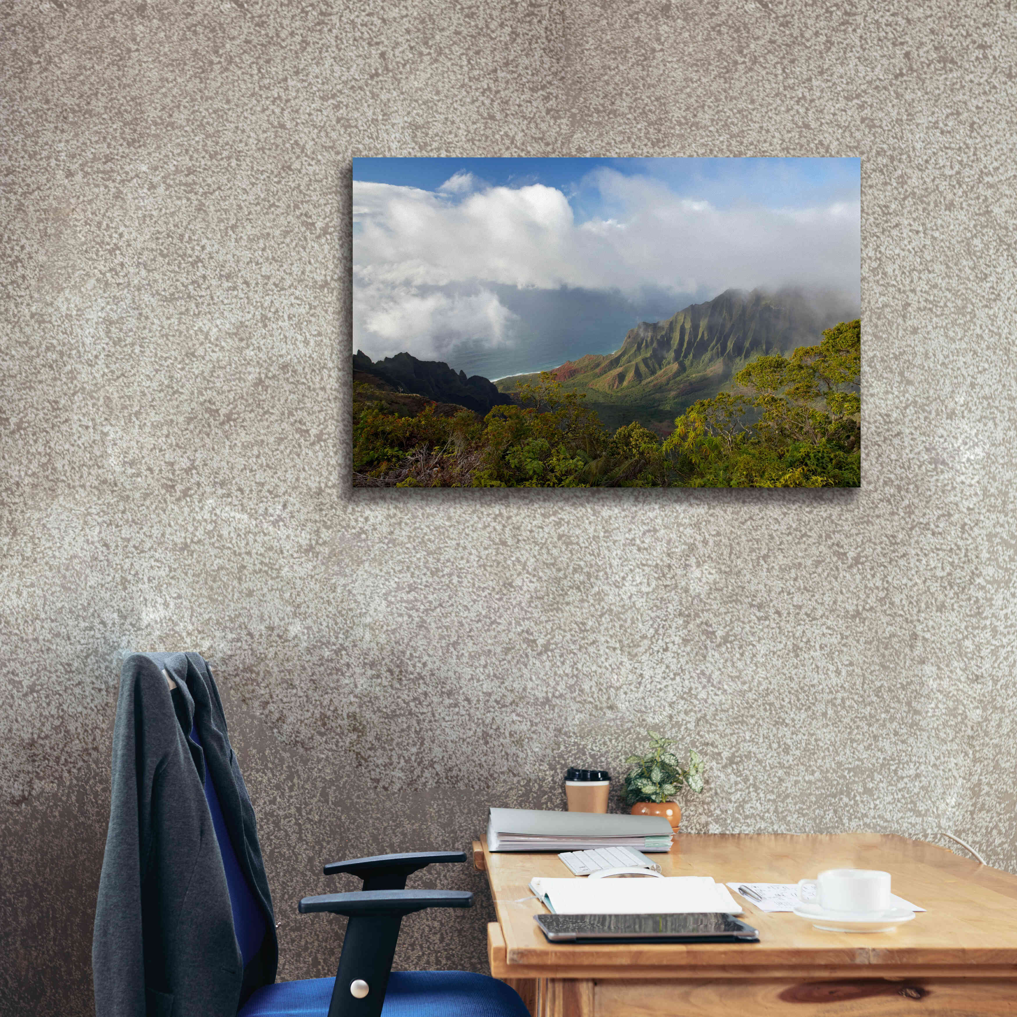 'Kauai Kalalou Canyon' by Mike Jones, Giclee Canvas Wall Art,40 x 26