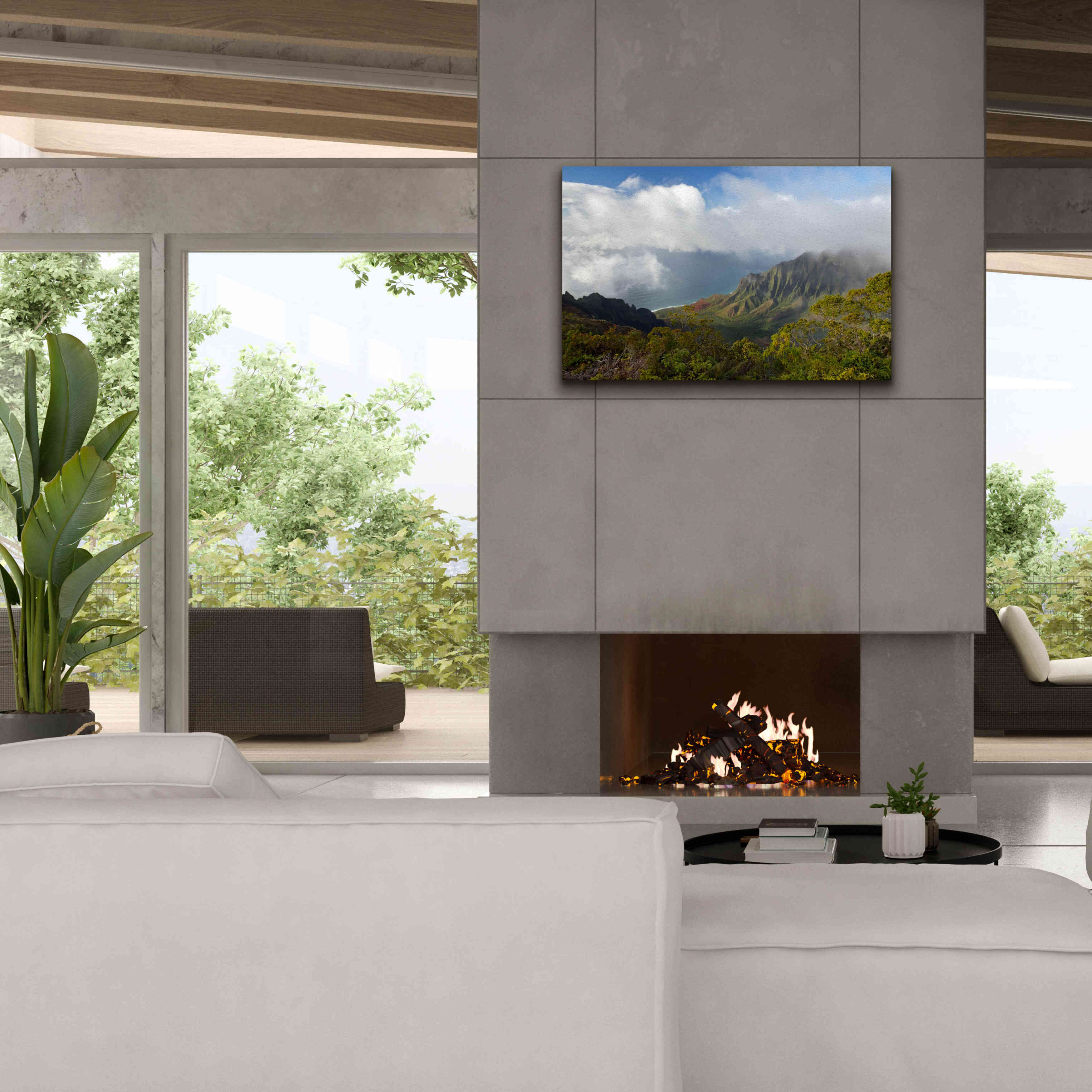 'Kauai Kalalou Canyon' by Mike Jones, Giclee Canvas Wall Art,40 x 26