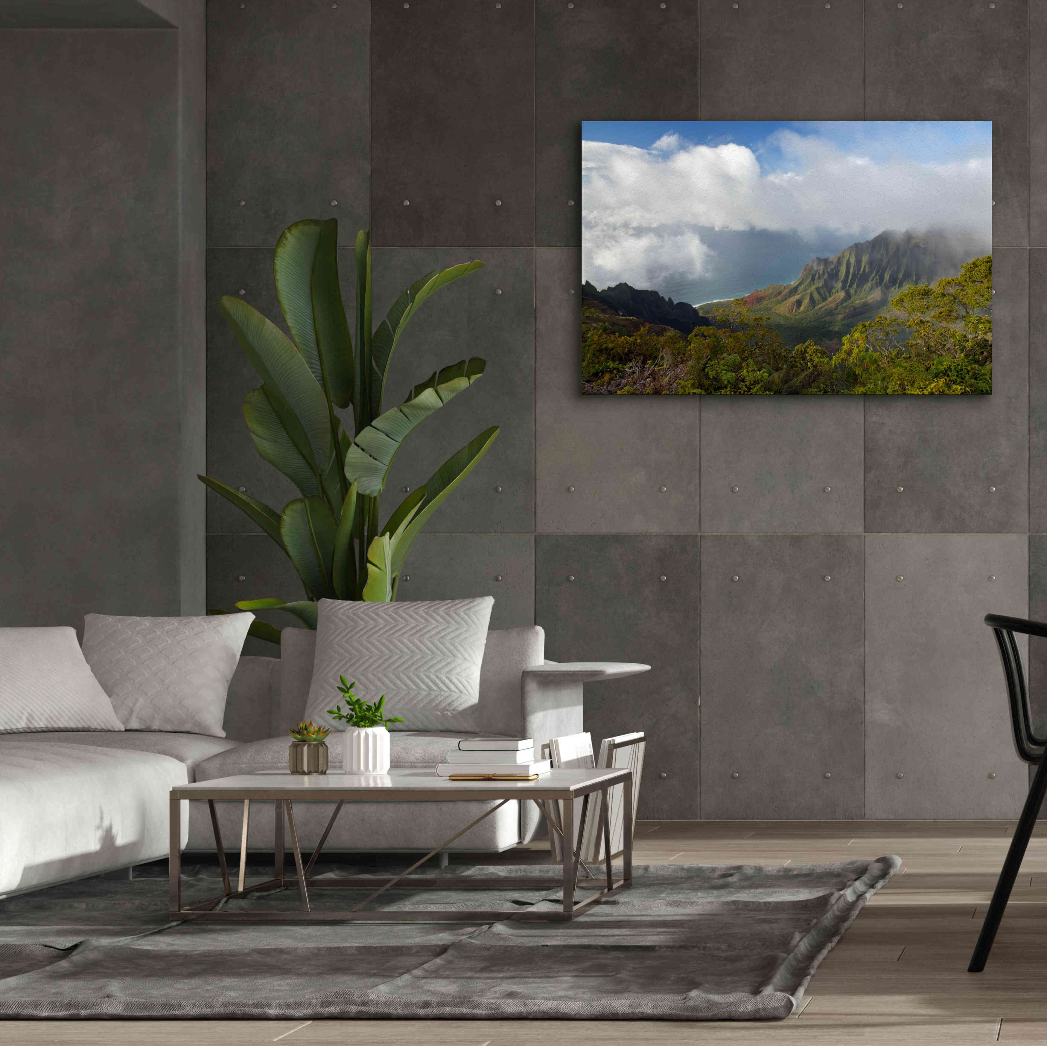 'Kauai Kalalou Canyon' by Mike Jones, Giclee Canvas Wall Art,60 x 40