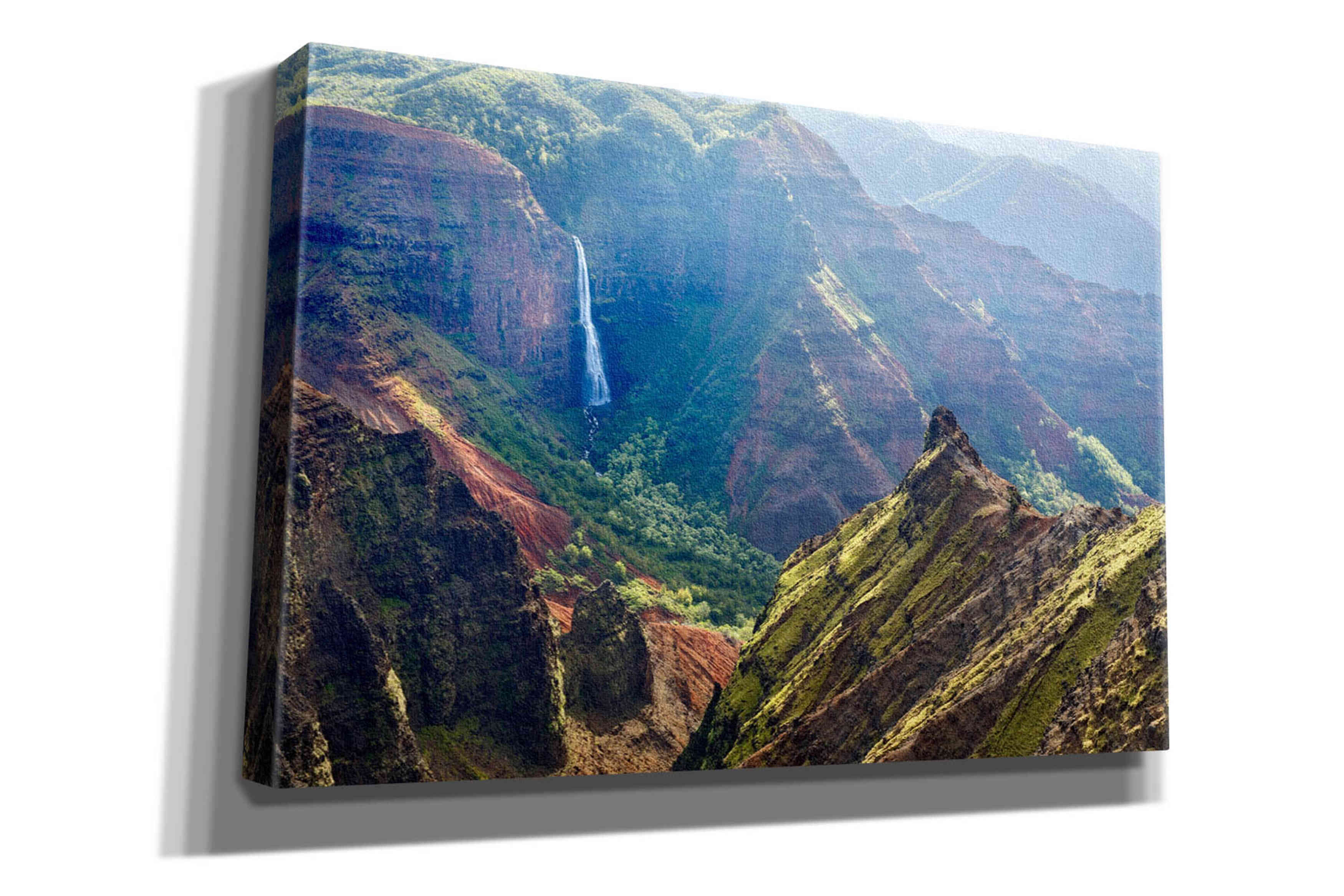 'Kauai Waimea Canyon Waipoo Falls' by Mike Jones, Giclee Canvas Wall Art