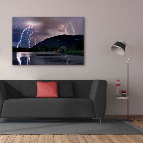 Image of 'Lightning Campground' by Mike Jones, Giclee Canvas Wall Art,60 x 40