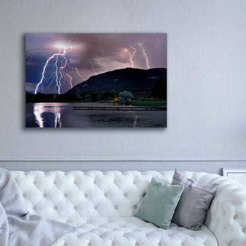 Image of 'Lightning Campground' by Mike Jones, Giclee Canvas Wall Art,60 x 40