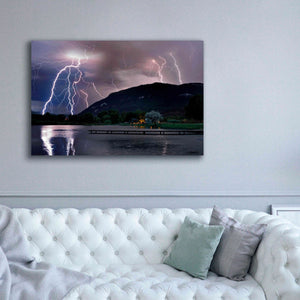 'Lightning Campground' by Mike Jones, Giclee Canvas Wall Art,60 x 40