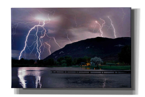 Image of 'Lightning Campground' by Mike Jones, Giclee Canvas Wall Art