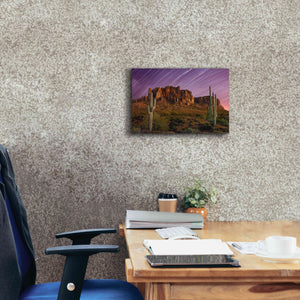 'Lost Dutchman Star Trails' by Mike Jones, Giclee Canvas Wall Art,18 x 12