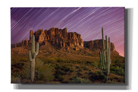 'Lost Dutchman Star Trails' by Mike Jones, Giclee Canvas Wall Art