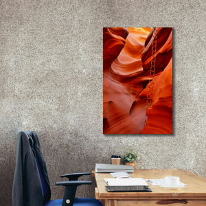 'Lower Antelope Canyon Ladder' by Mike Jones, Giclee Canvas Wall Art,26 x 40