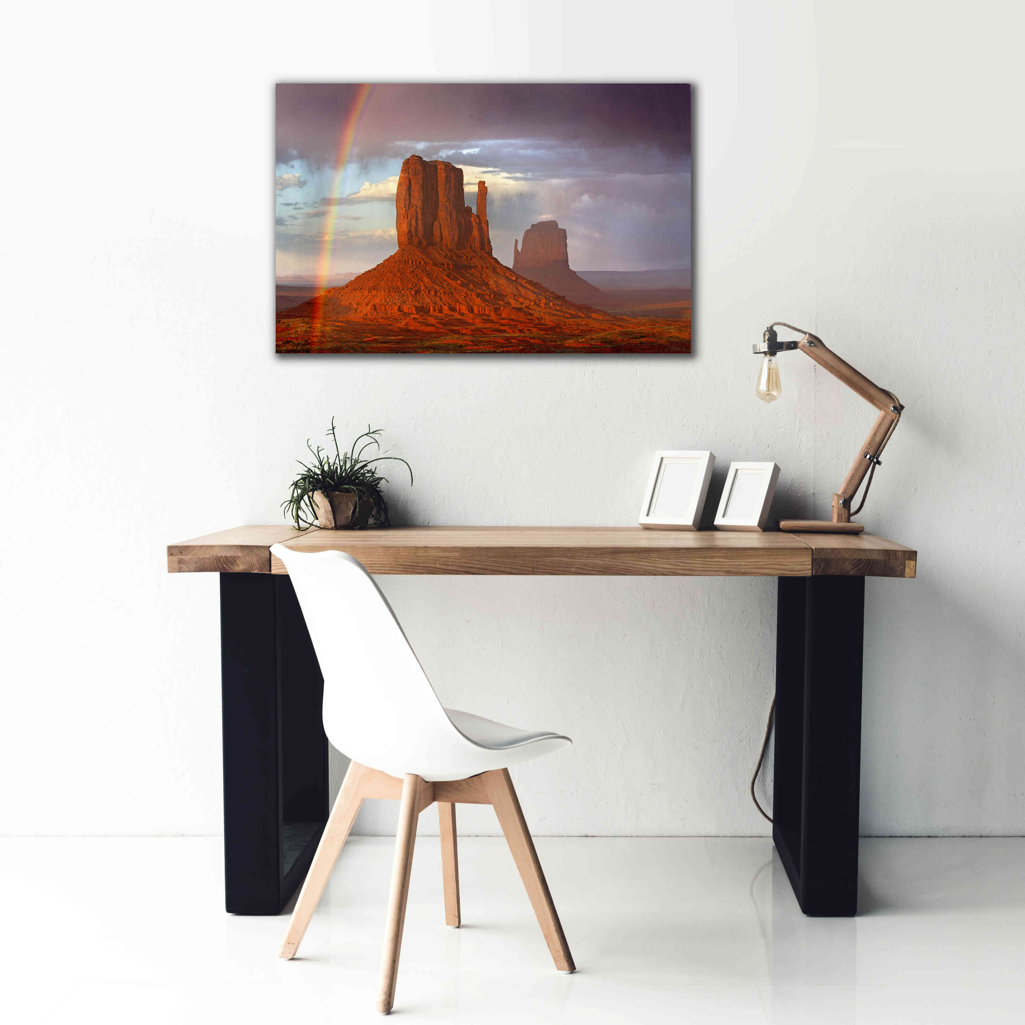 'Mittens Rainbow' by Mike Jones, Giclee Canvas Wall Art,40 x 26