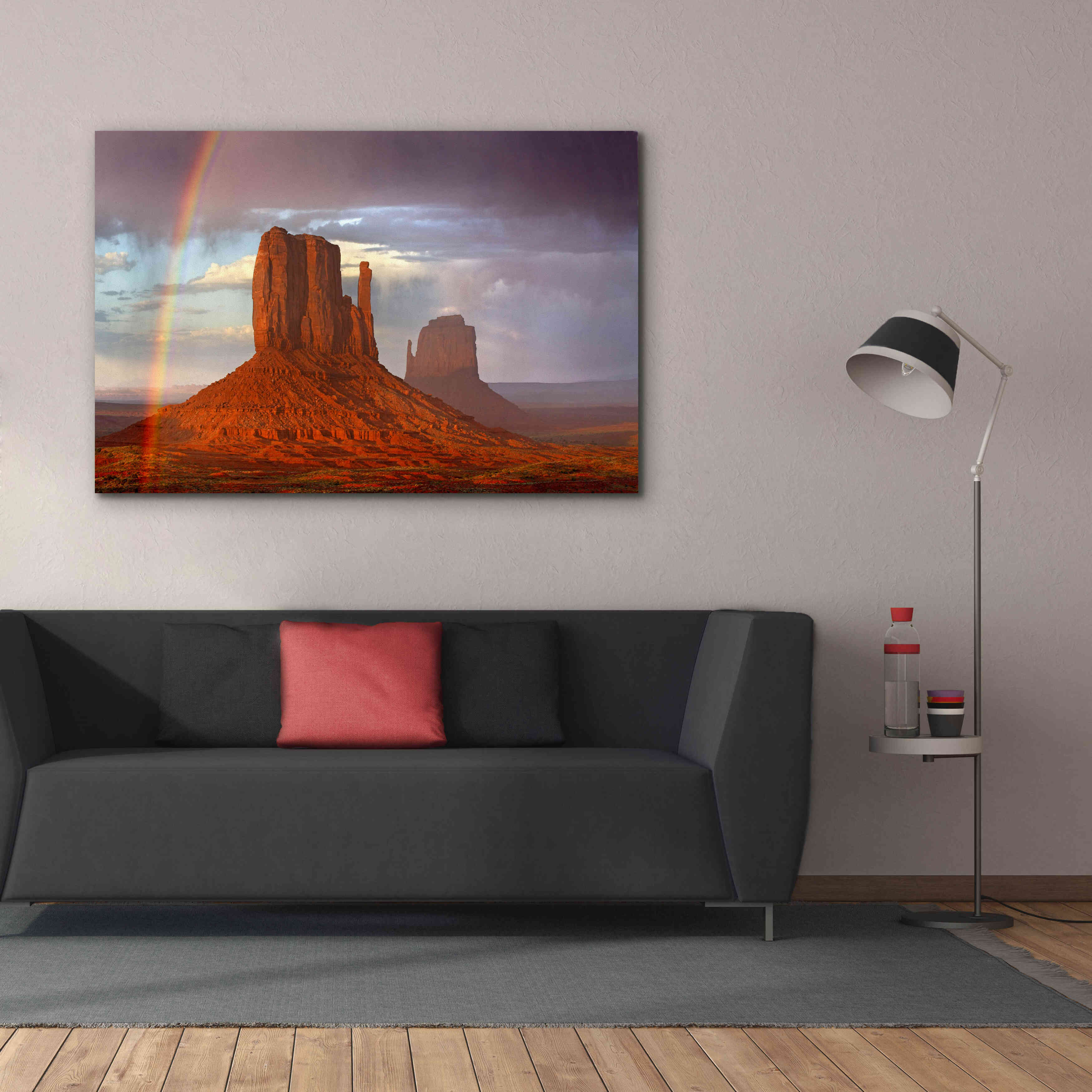 'Mittens Rainbow' by Mike Jones, Giclee Canvas Wall Art,60 x 40