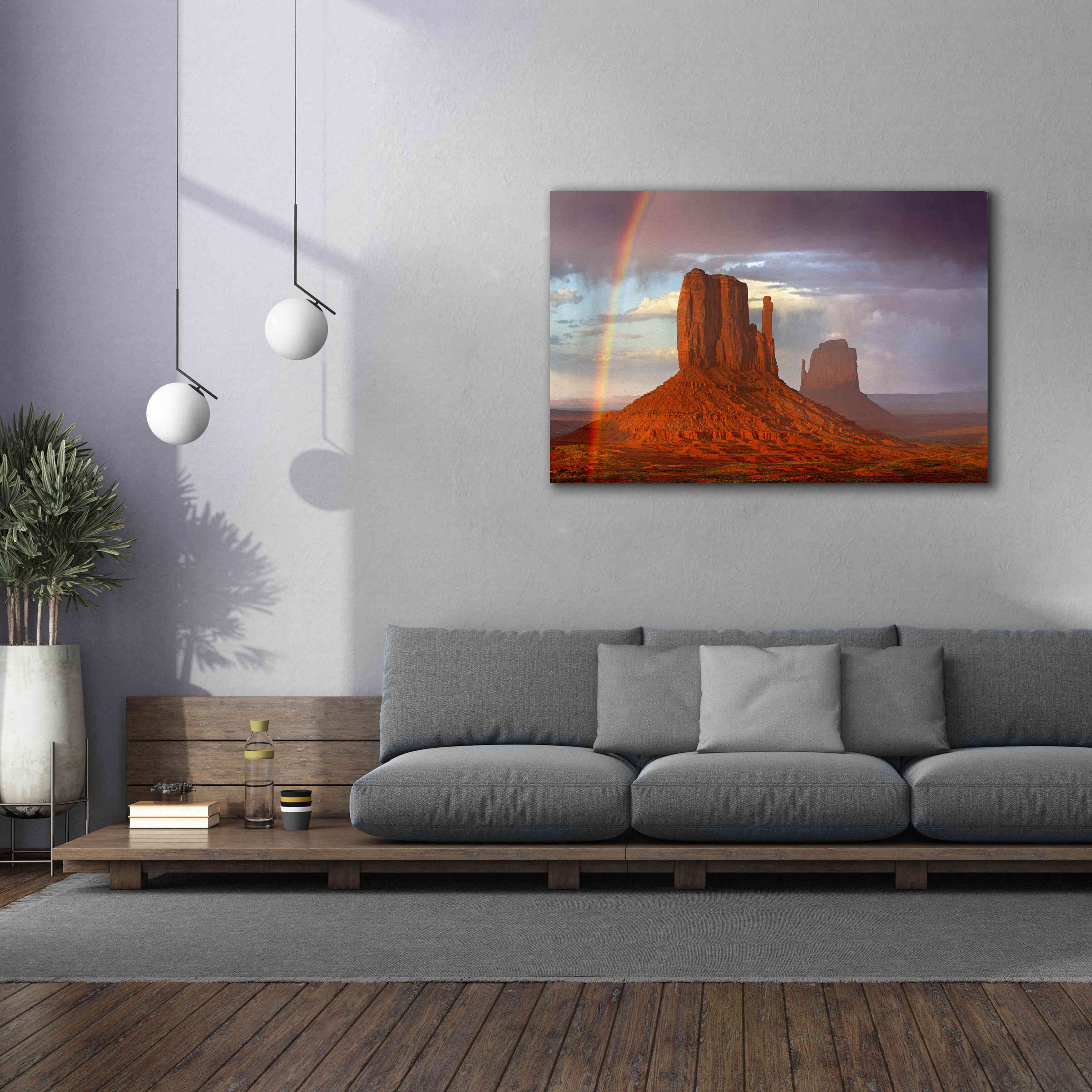 'Mittens Rainbow' by Mike Jones, Giclee Canvas Wall Art,60 x 40