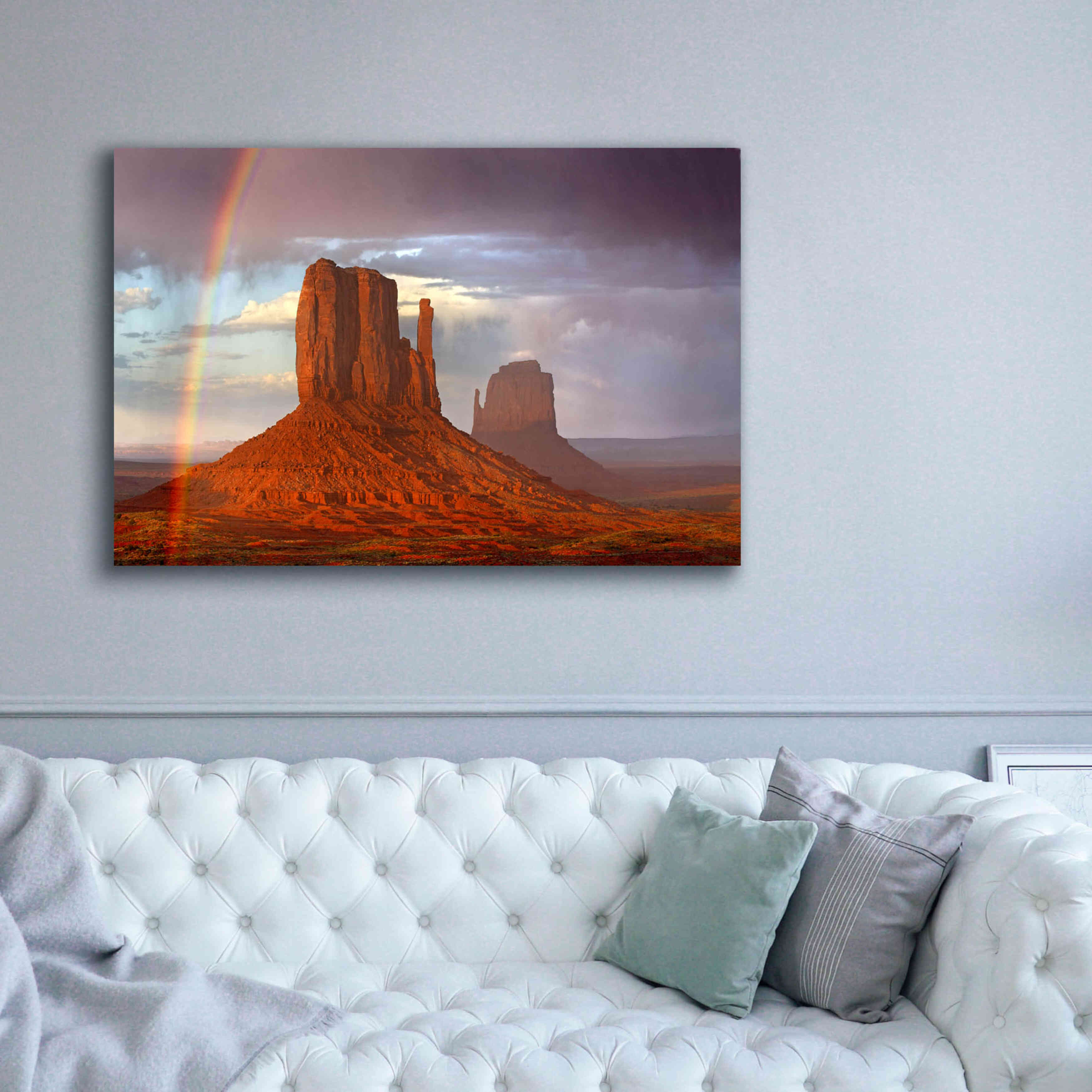 'Mittens Rainbow' by Mike Jones, Giclee Canvas Wall Art,60 x 40