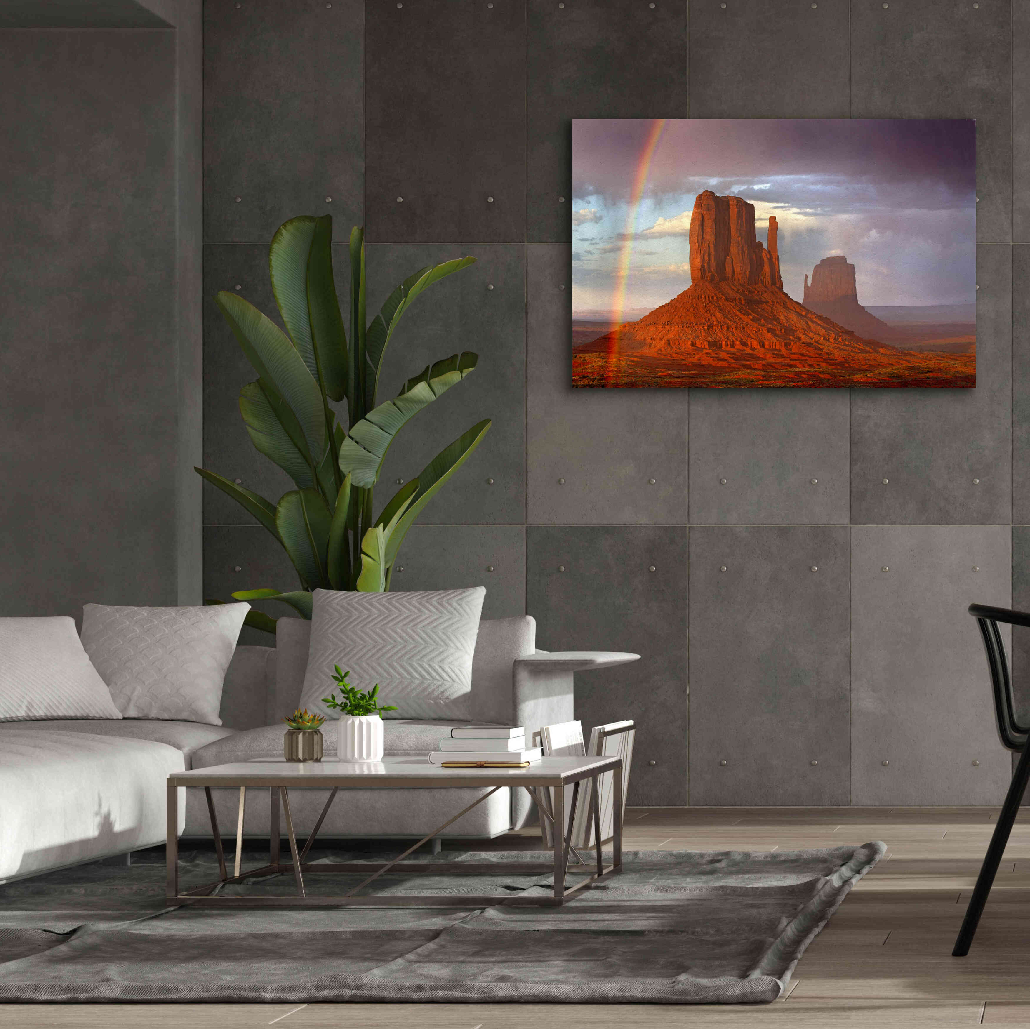 'Mittens Rainbow' by Mike Jones, Giclee Canvas Wall Art,60 x 40