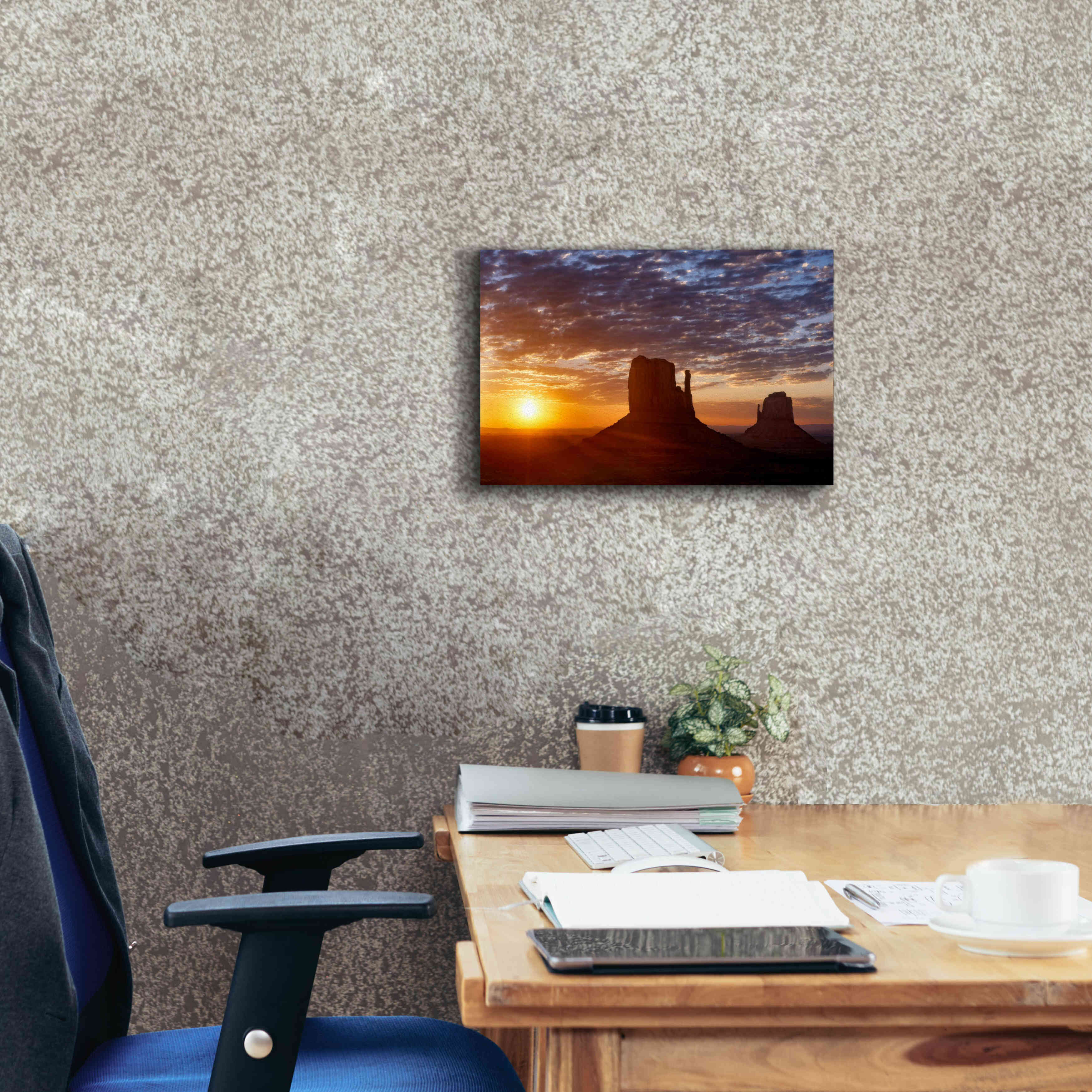 'Mittens Sunrise squeezecrop' by Mike Jones, Giclee Canvas Wall Art,18 x 12