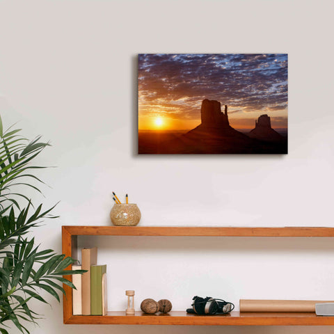 Image of 'Mittens Sunrise squeezecrop' by Mike Jones, Giclee Canvas Wall Art,18 x 12
