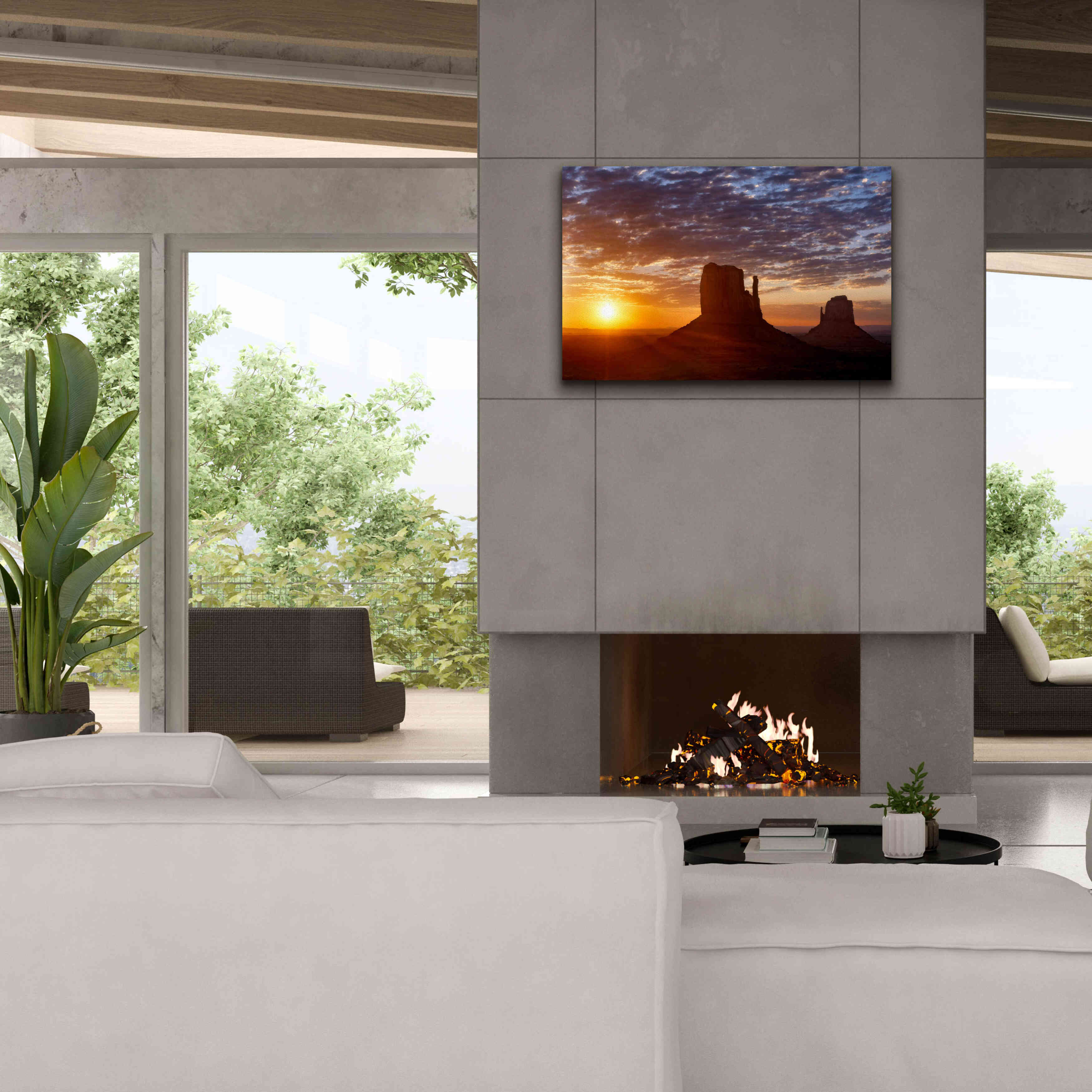 'Mittens Sunrise squeezecrop' by Mike Jones, Giclee Canvas Wall Art,40 x 26