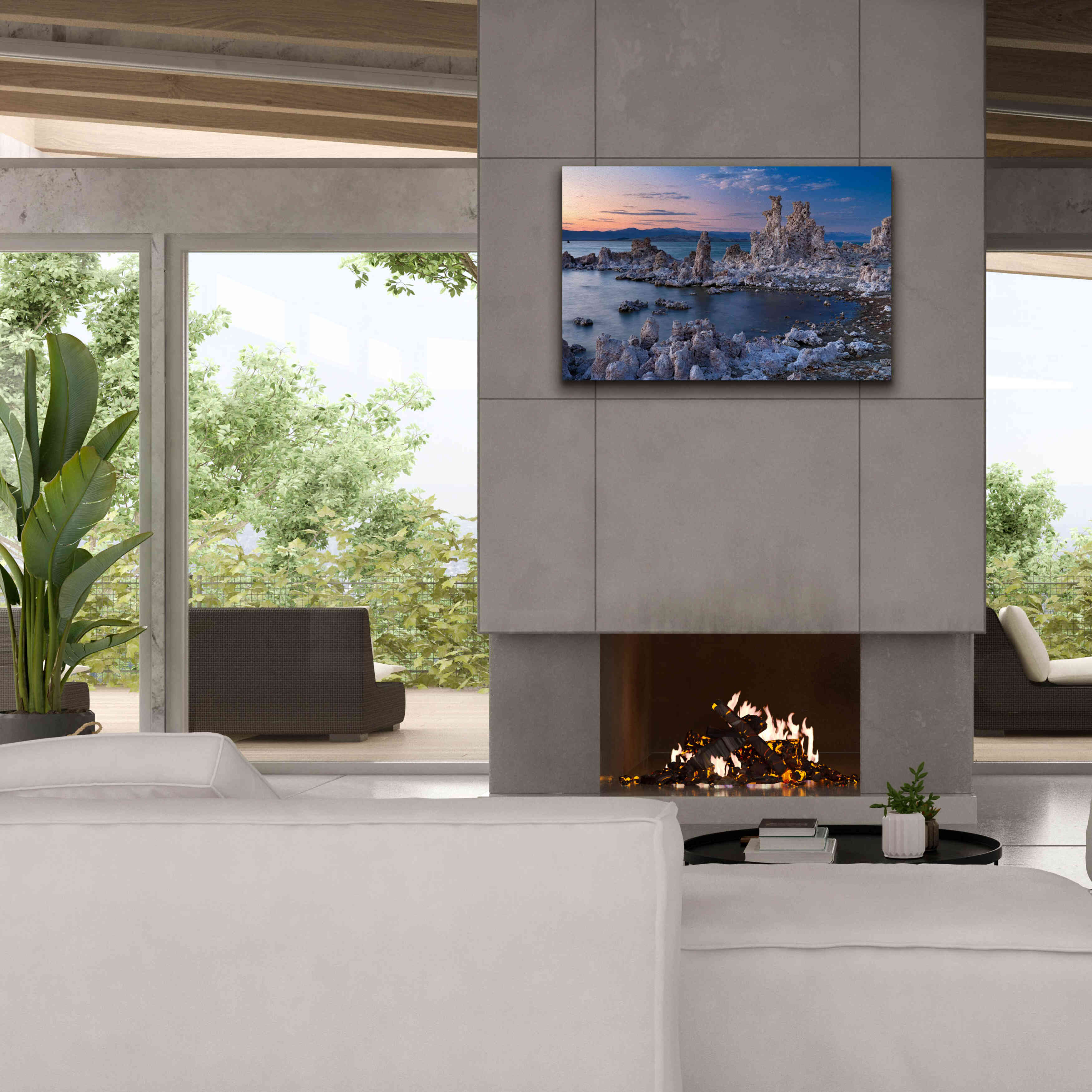 'Mono Lake South Tufa Dusk' by Mike Jones, Giclee Canvas Wall Art,40 x 26