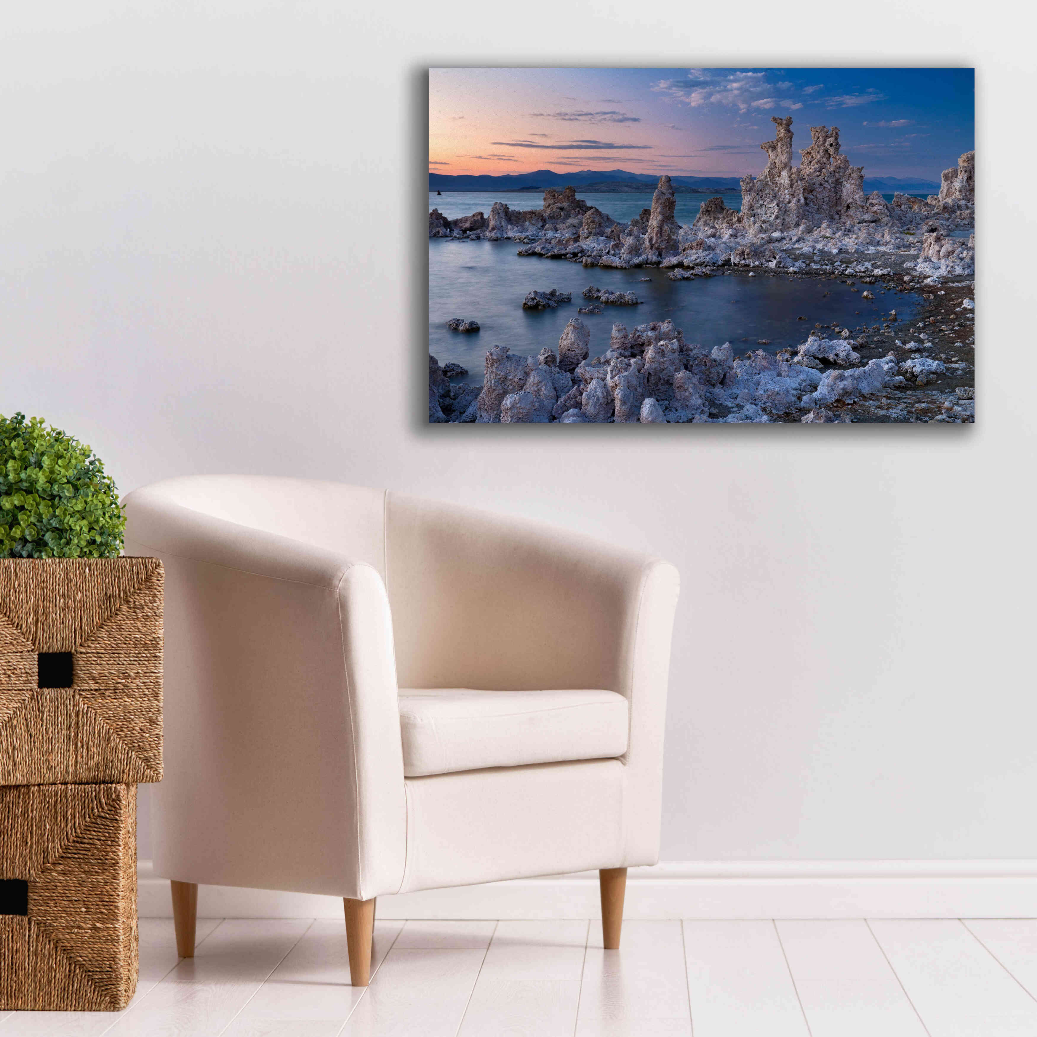 'Mono Lake South Tufa Dusk' by Mike Jones, Giclee Canvas Wall Art,40 x 26