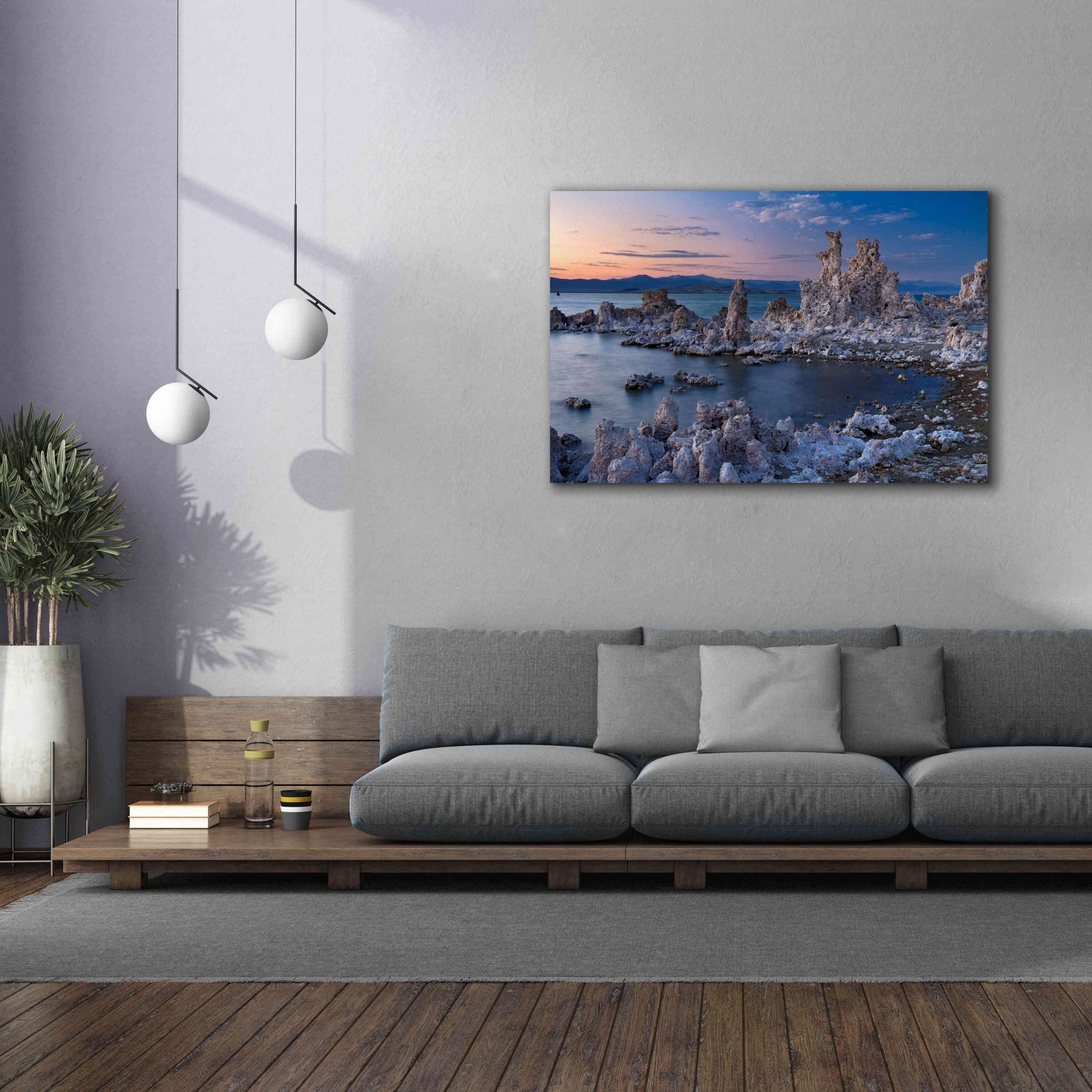 'Mono Lake South Tufa Dusk' by Mike Jones, Giclee Canvas Wall Art,60 x 40