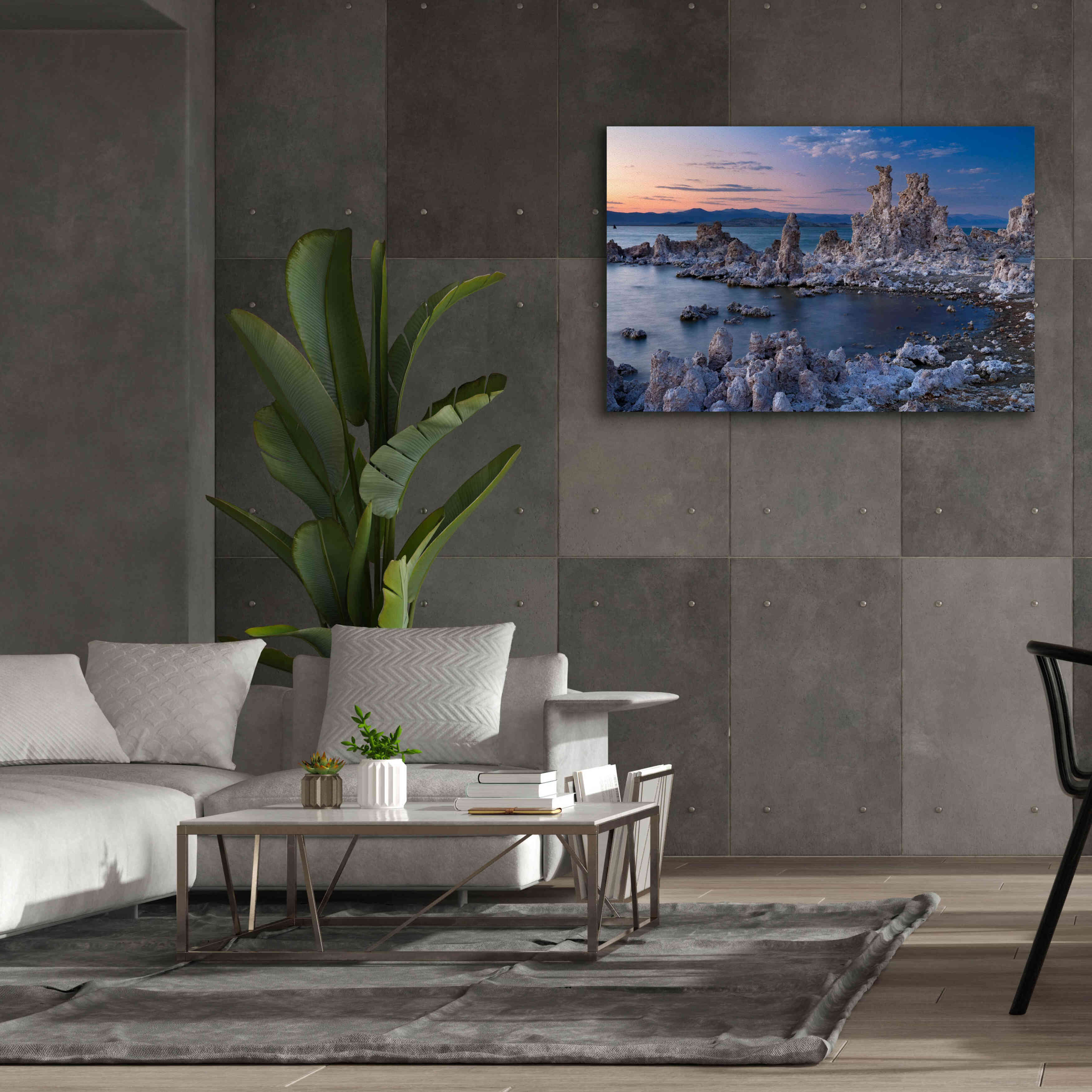'Mono Lake South Tufa Dusk' by Mike Jones, Giclee Canvas Wall Art,60 x 40