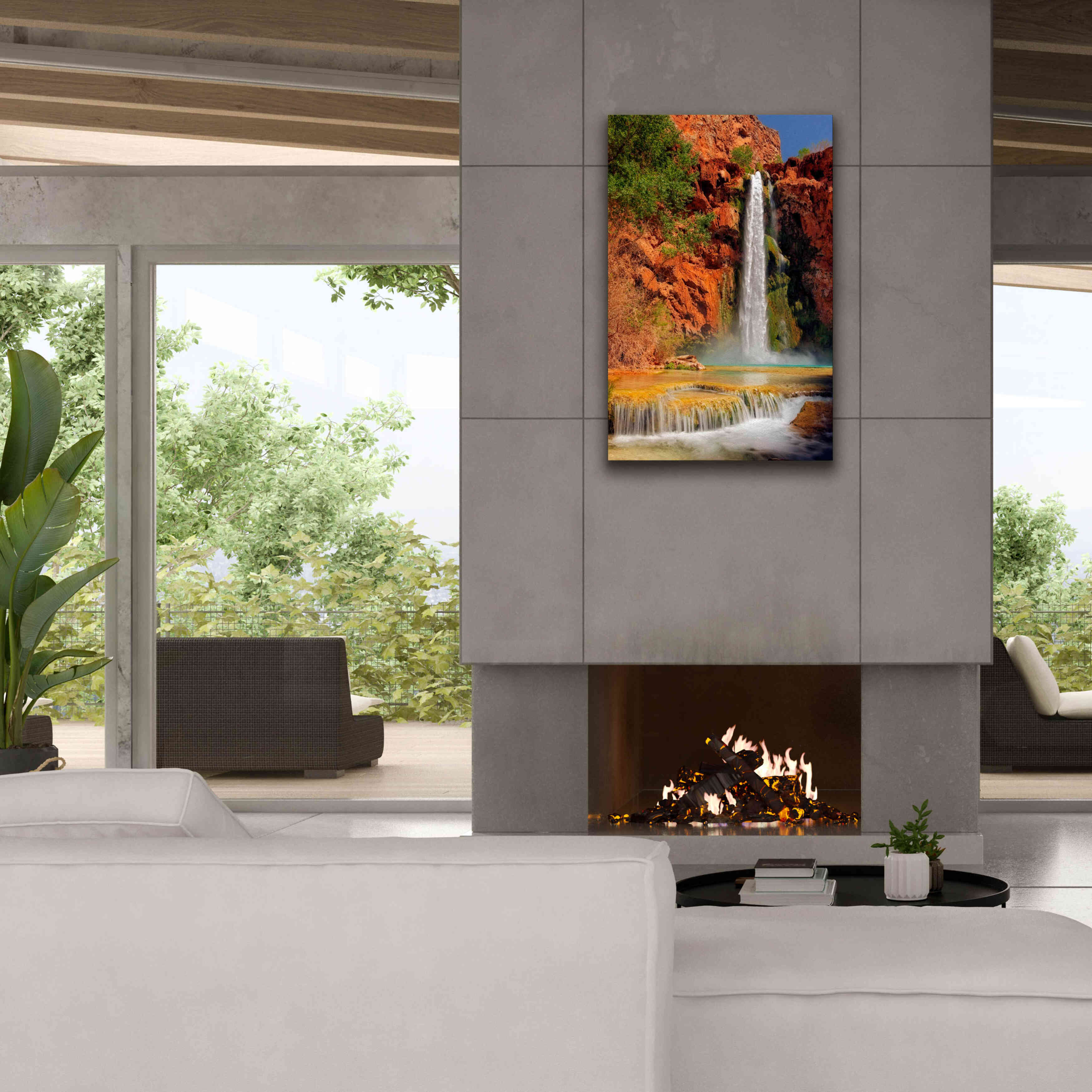 'Mooney Falls' by Mike Jones, Giclee Canvas Wall Art,26 x 40