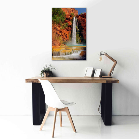 Image of 'Mooney Falls' by Mike Jones, Giclee Canvas Wall Art,26 x 40