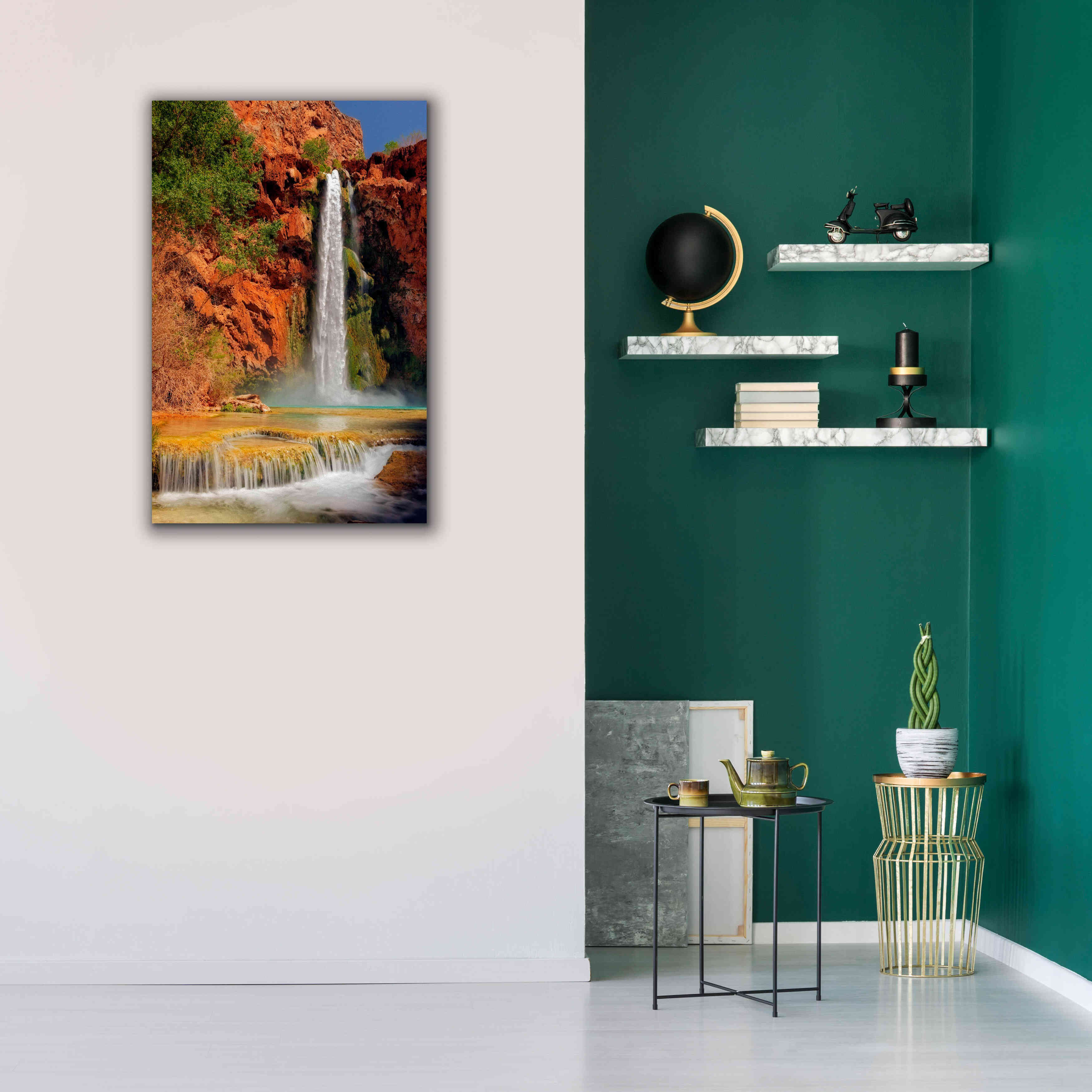 'Mooney Falls' by Mike Jones, Giclee Canvas Wall Art,26 x 40