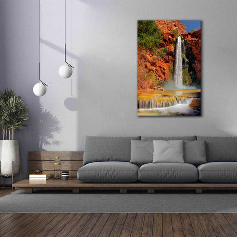 Image of 'Mooney Falls' by Mike Jones, Giclee Canvas Wall Art,40 x 60