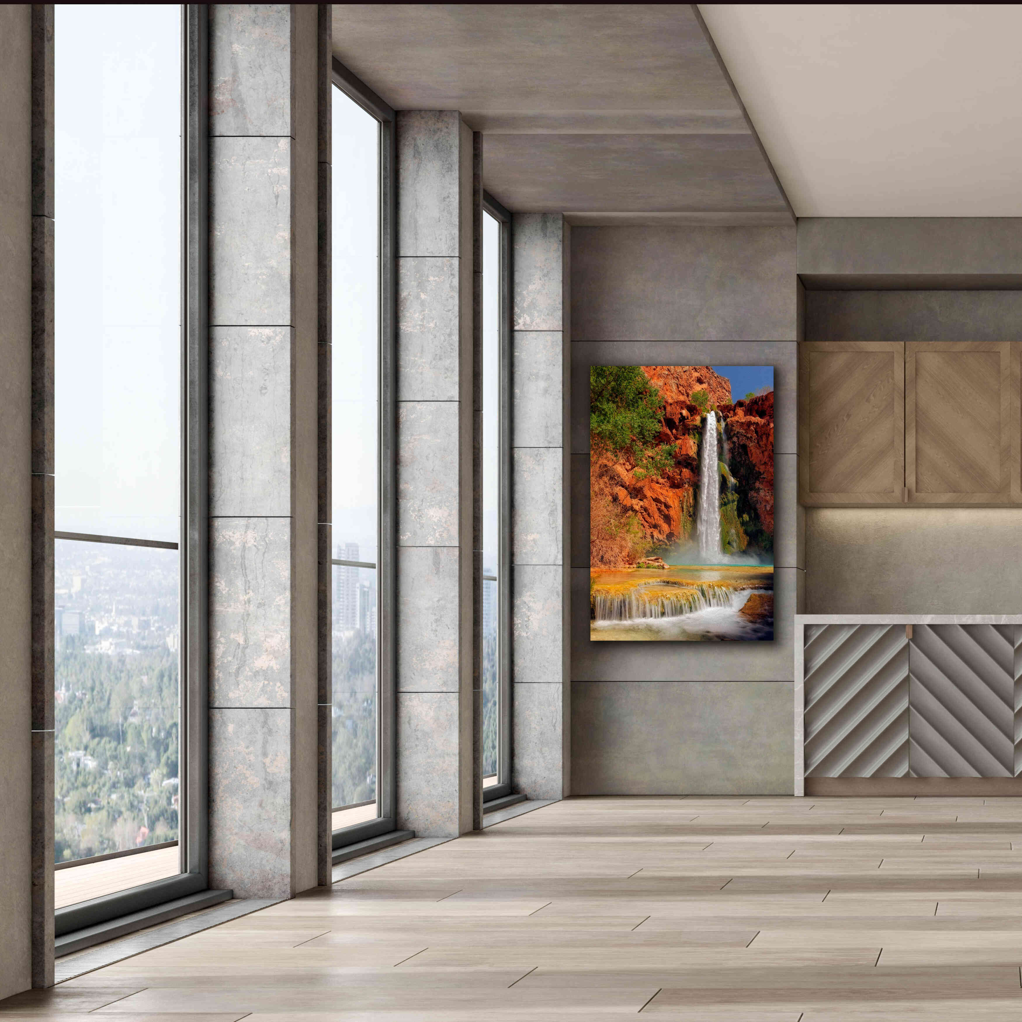 'Mooney Falls' by Mike Jones, Giclee Canvas Wall Art,40 x 60