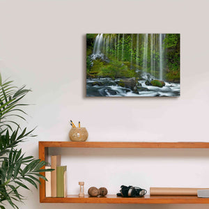 'Mossbrae Falls' by Mike Jones, Giclee Canvas Wall Art,18 x 12