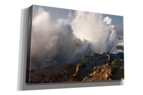 Image of 'Oregon Shore Acres Guy Huge Wave ' by Mike Jones, Giclee Canvas Wall Art