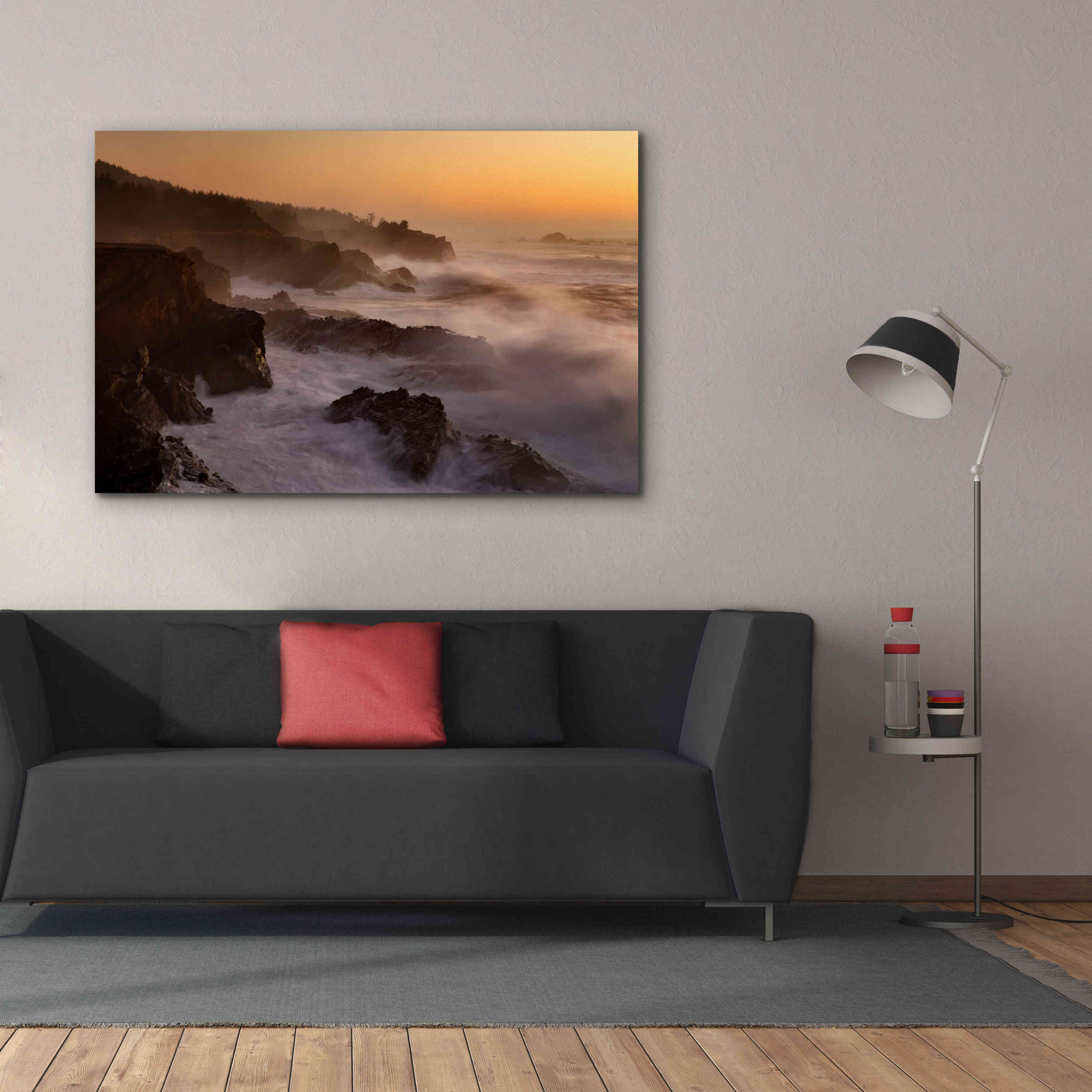 'Oregon Shore Acres SP Dusk' by Mike Jones, Giclee Canvas Wall Art,60 x 40