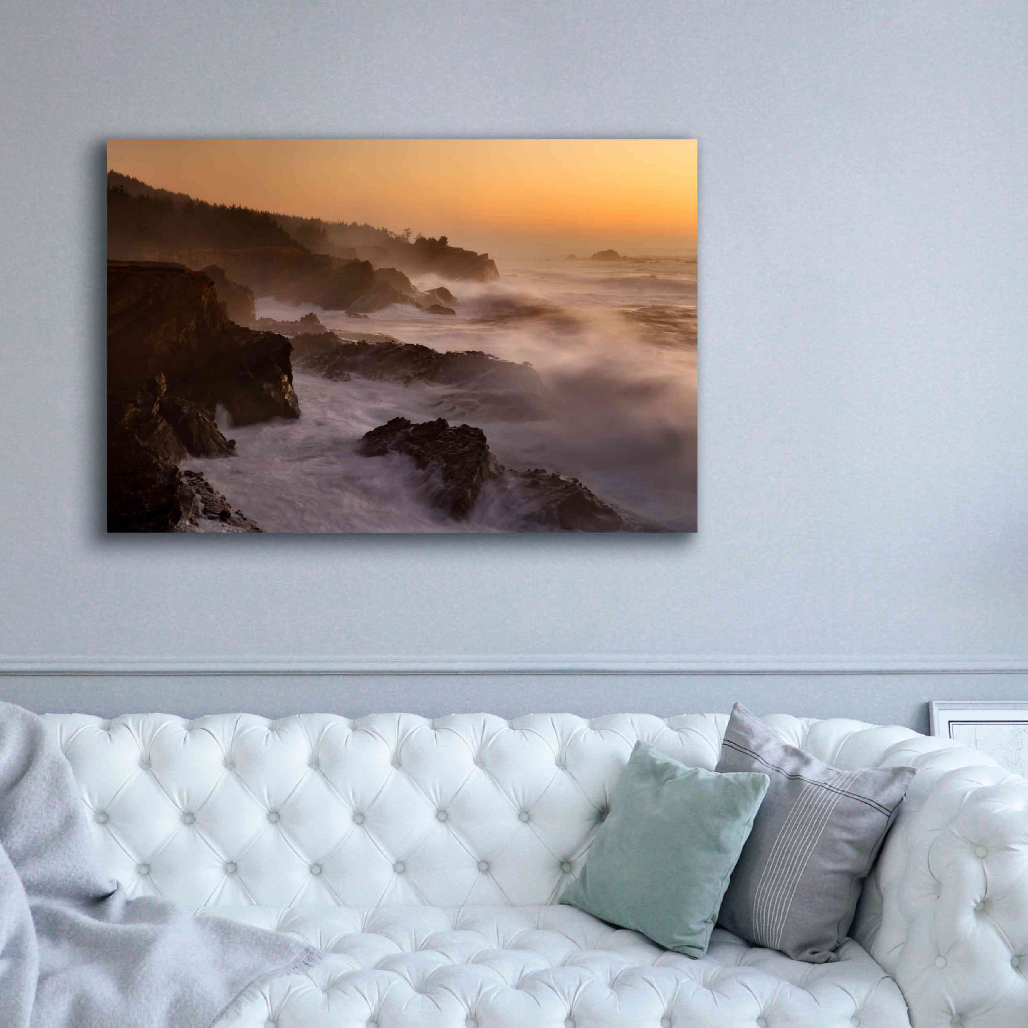 'Oregon Shore Acres SP Dusk' by Mike Jones, Giclee Canvas Wall Art,60 x 40