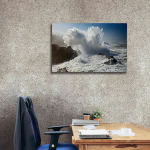 'Oregon Shore Acres SP Wave' by Mike Jones, Giclee Canvas Wall Art,40 x 26