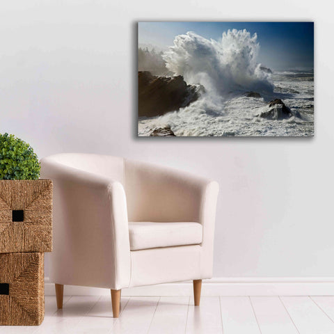 Image of 'Oregon Shore Acres SP Wave' by Mike Jones, Giclee Canvas Wall Art,40 x 26