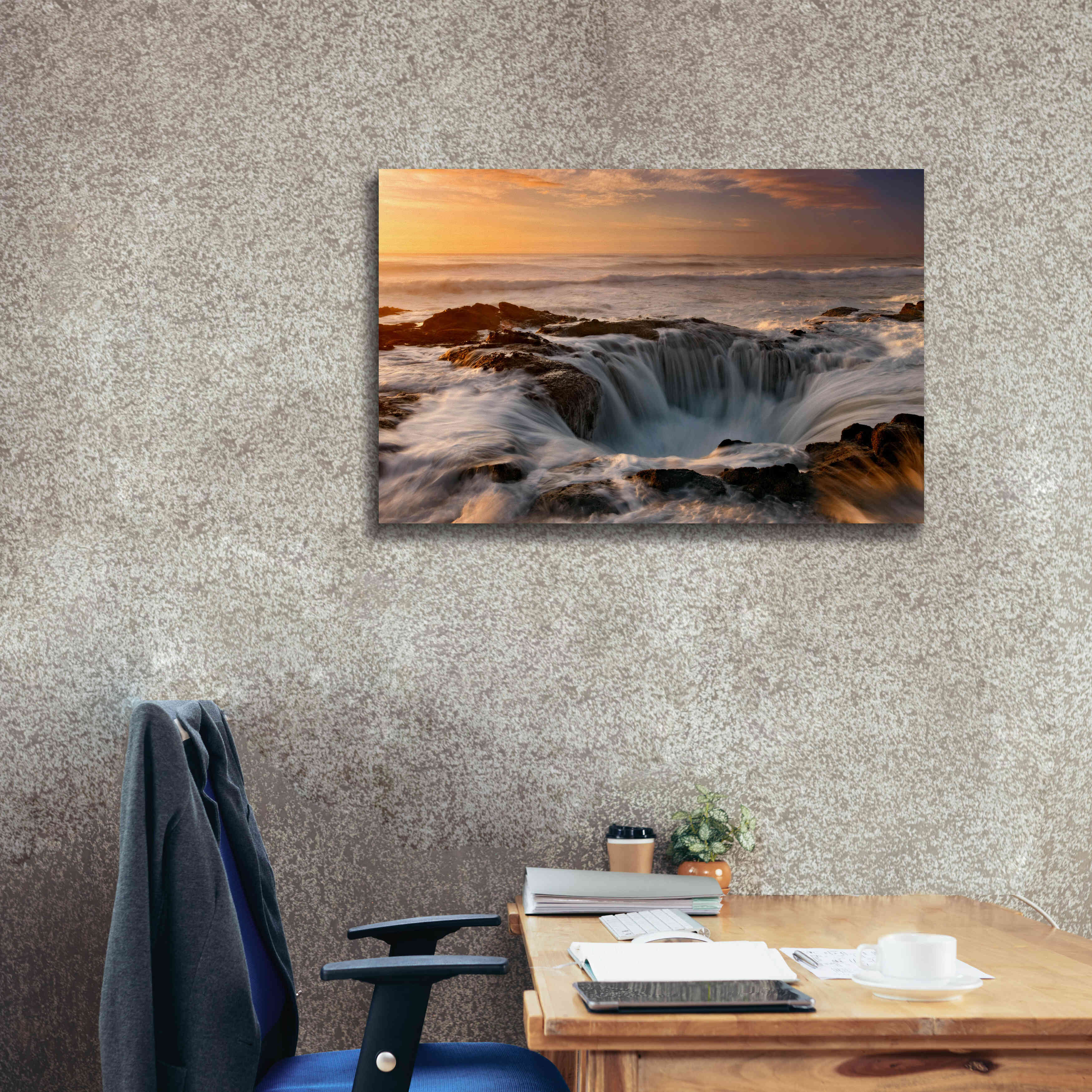 'Oregon Thor's Well' by Mike Jones, Giclee Canvas Wall Art,40 x 26