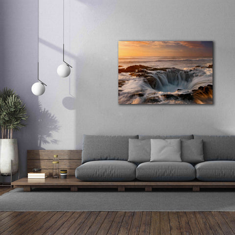 Image of 'Oregon Thor's Well' by Mike Jones, Giclee Canvas Wall Art,60 x 40