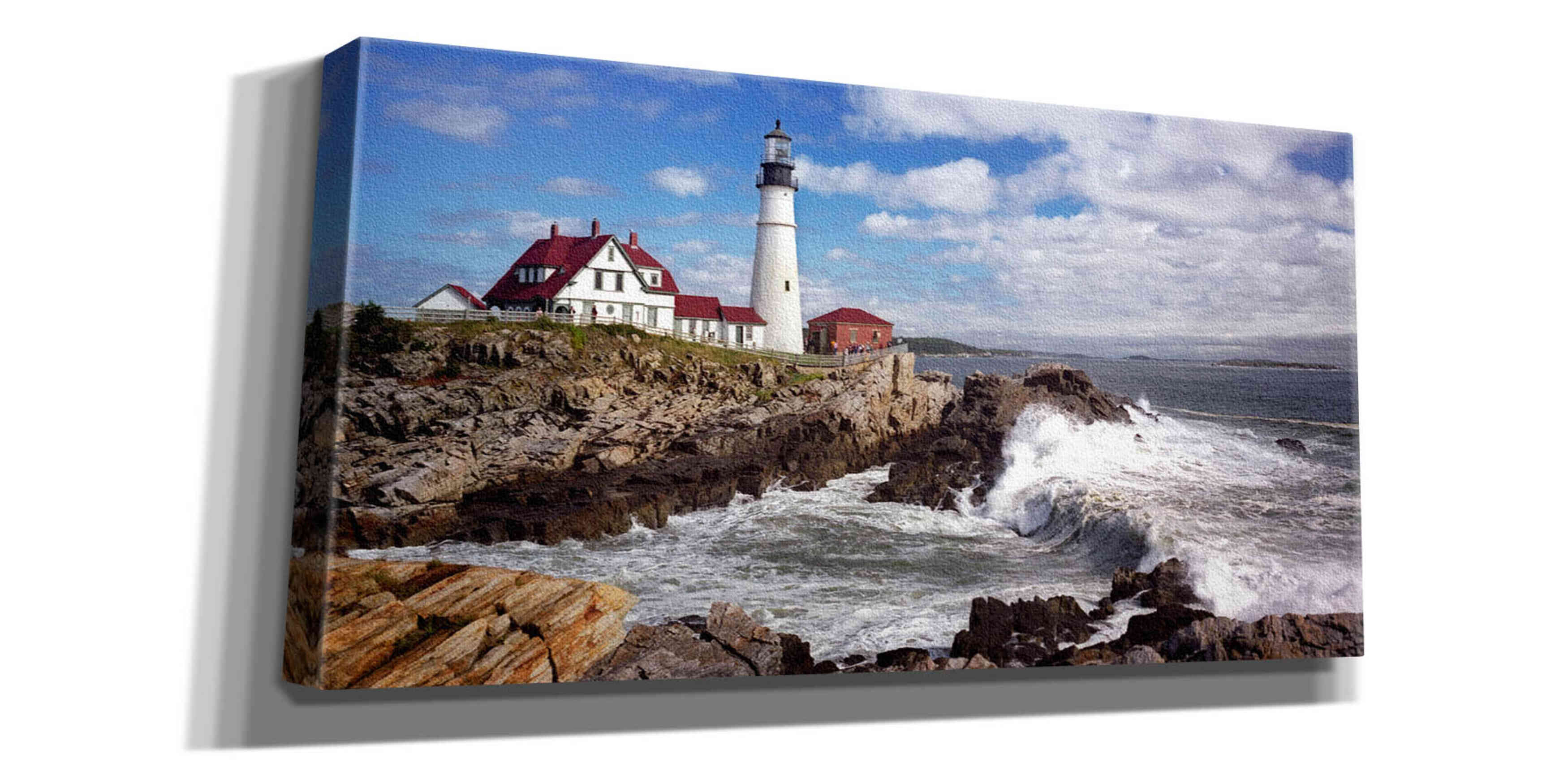 'Portland Head Light' by Mike Jones, Giclee Canvas Wall Art