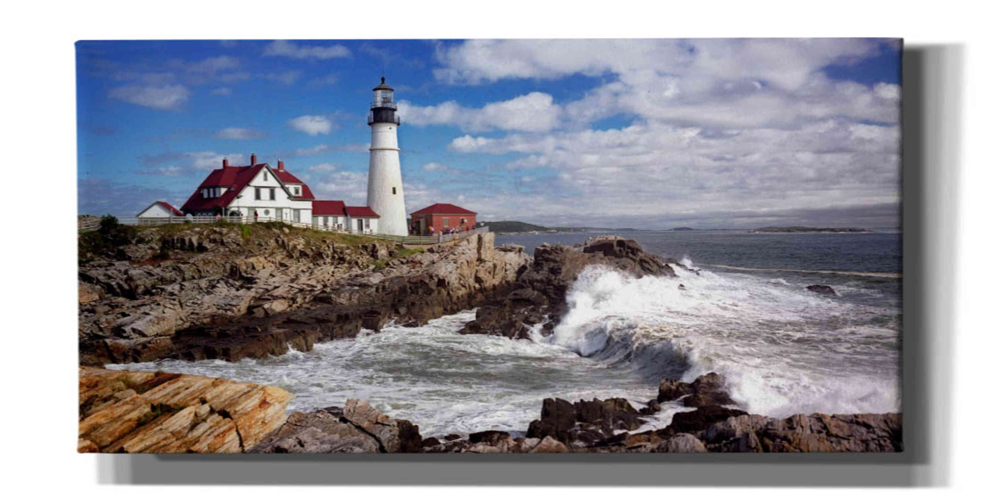 'Portland Head Light' by Mike Jones, Giclee Canvas Wall Art