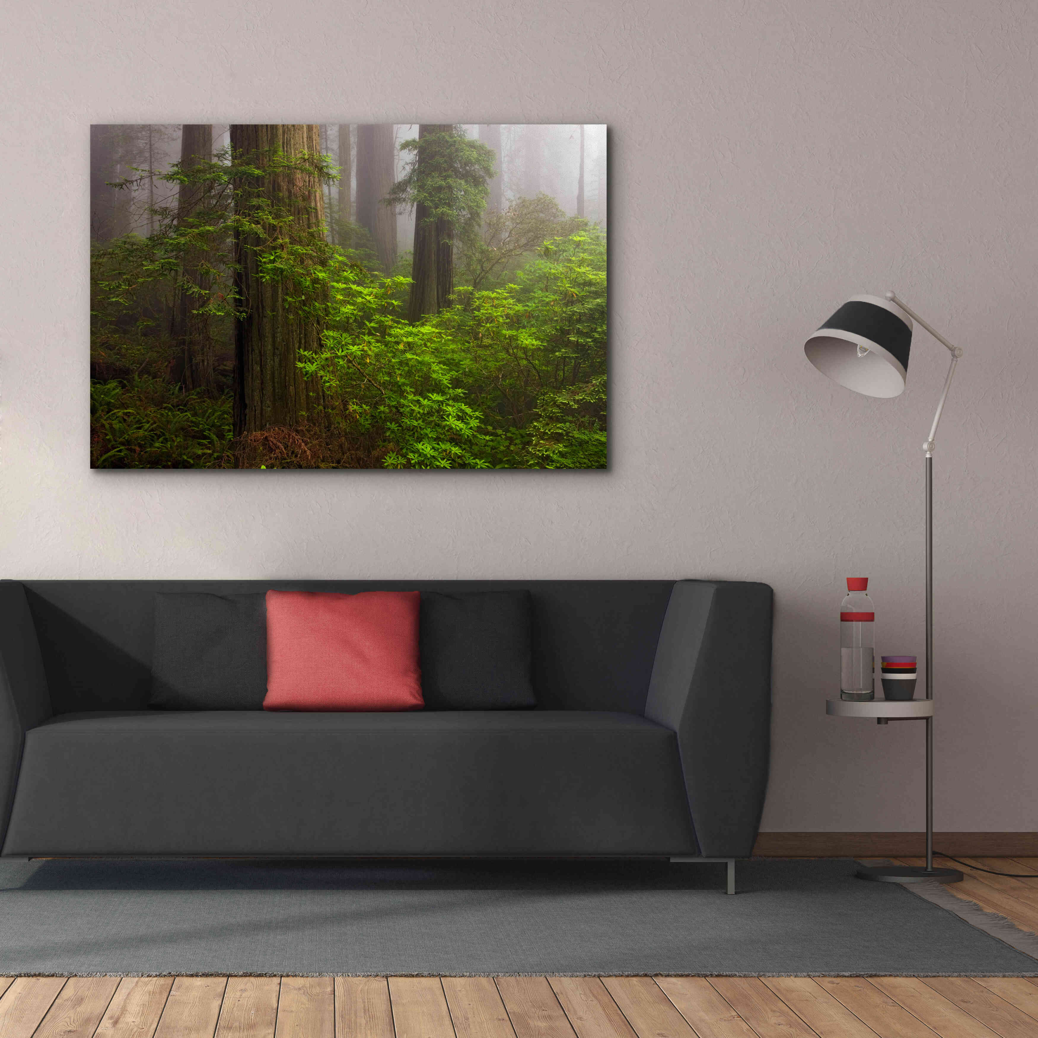 'Redwoods Fog' by Mike Jones, Giclee Canvas Wall Art,60 x 40