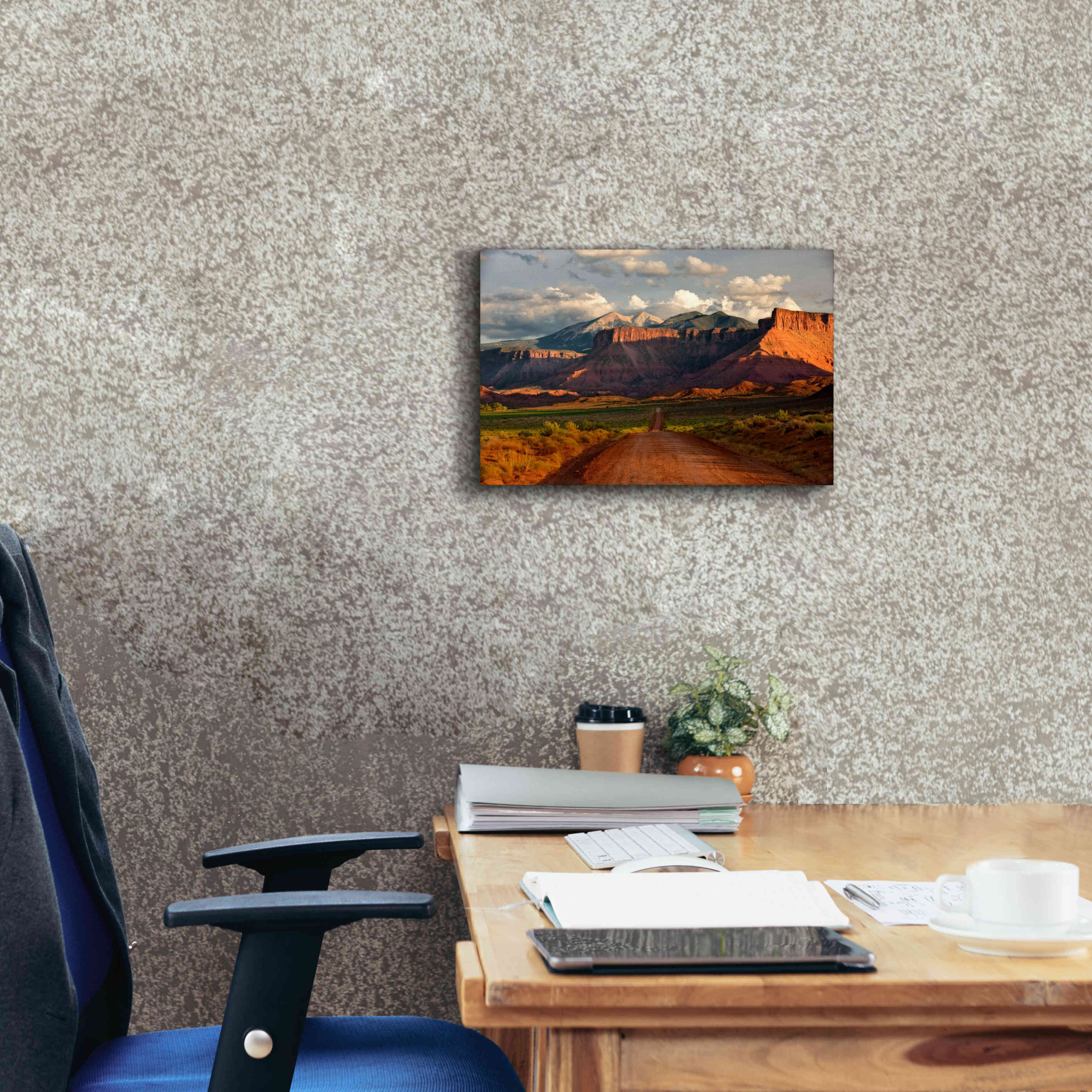 'Rt 128 Vastle Valley' by Mike Jones, Giclee Canvas Wall Art,18 x 12